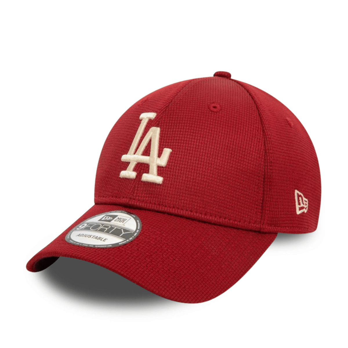 New Era LA Dodgers Pivot Knit Dark Red 9FORTY Adjustable Cap