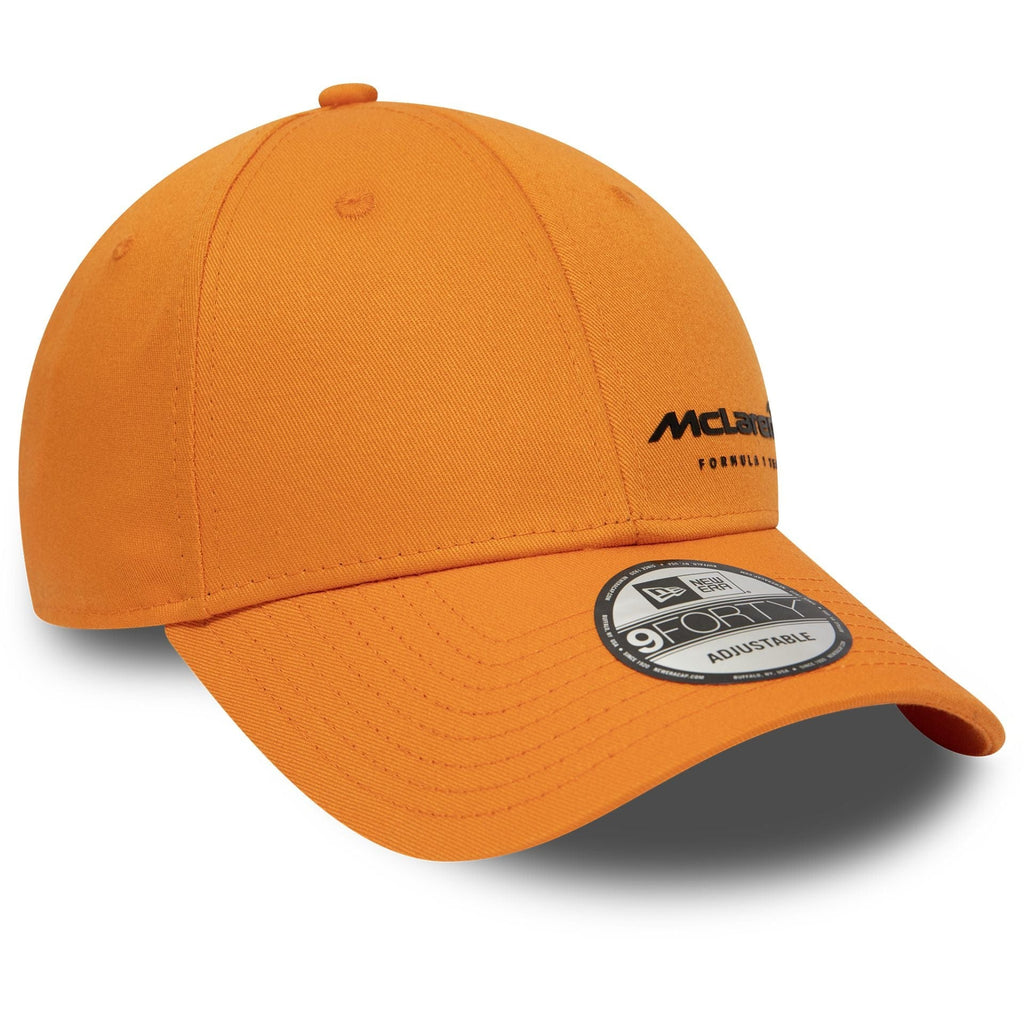 New Era McLaren Flawless Orange 9FORTY Adjustable Cap Left Side- Cap On