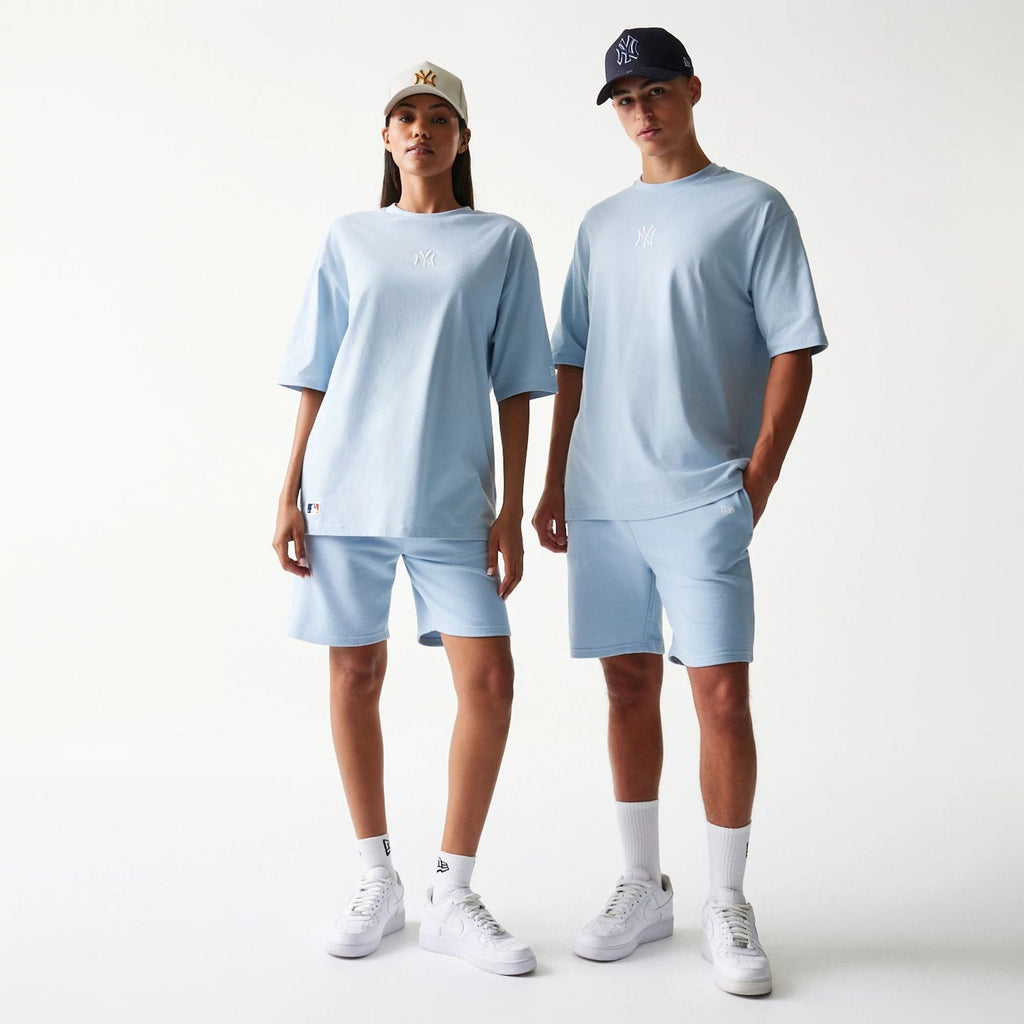 New Era New York Yankees MLB Midi Pastel Blue Oversized T-Shirt