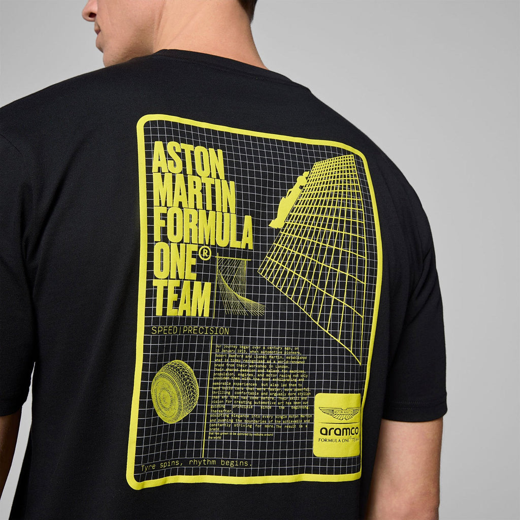 Aston Martin F1 Team Grid Data Graphic T-shirt