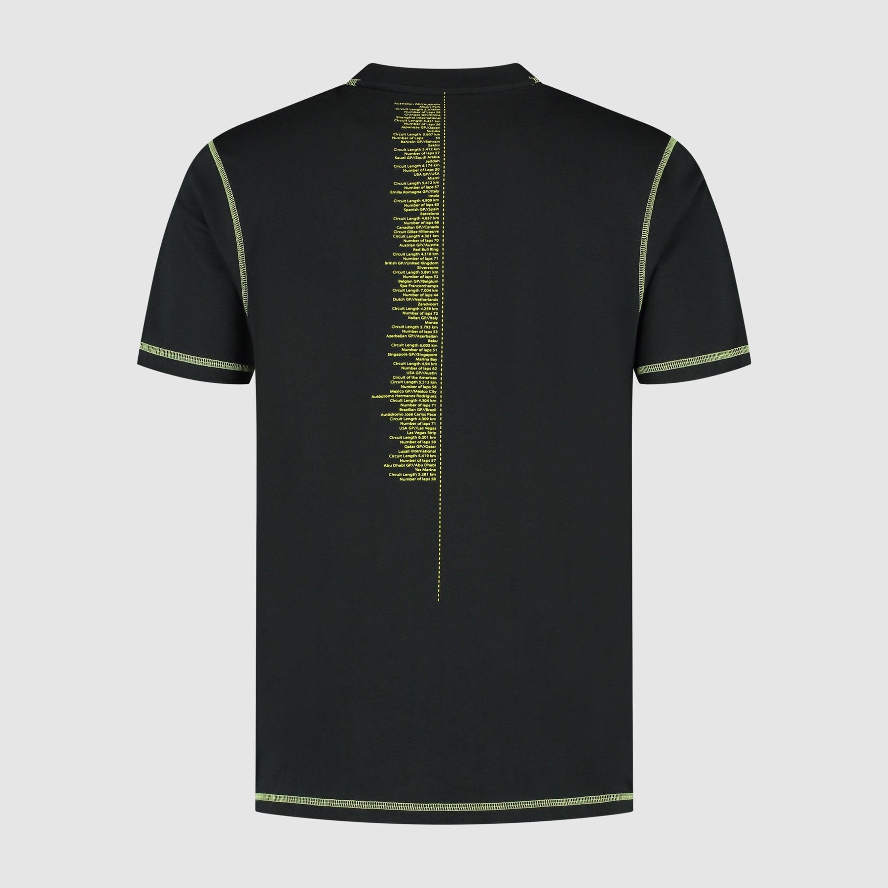 Aston Martin F1 Team Race Data Graphic T-shirt