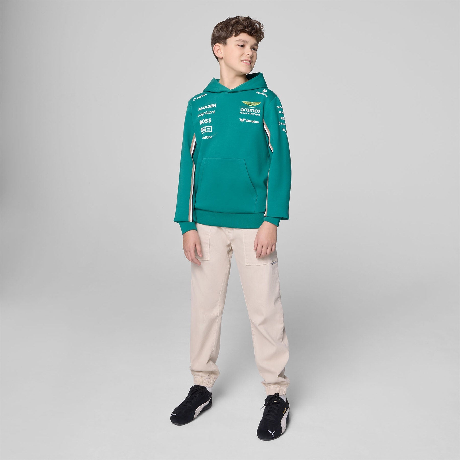 Aston Martin F1 Team Kids 2025 Team Hoodie