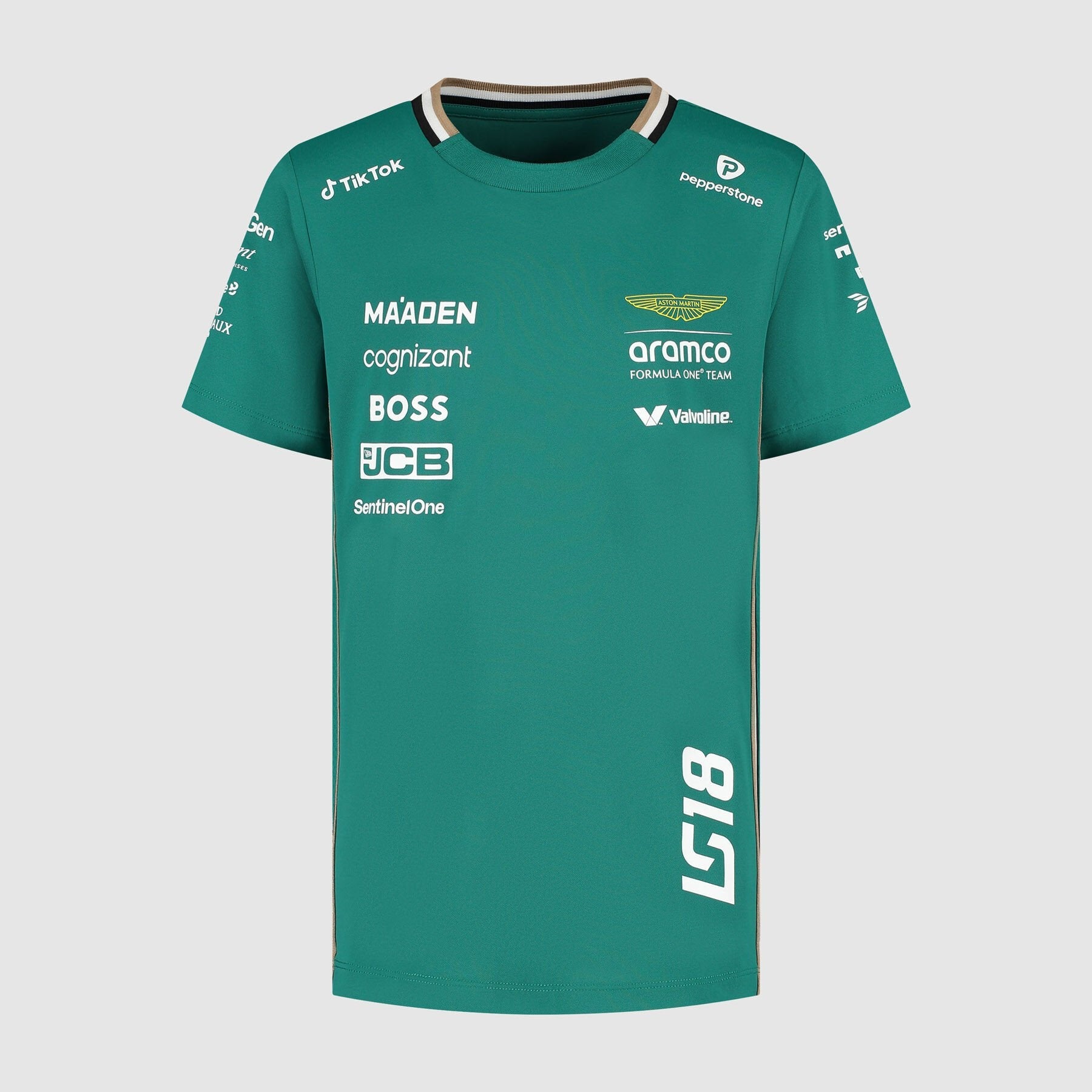 Aston Martin F1 Team Kids 2025 Lance Stroll Driver T-shirt