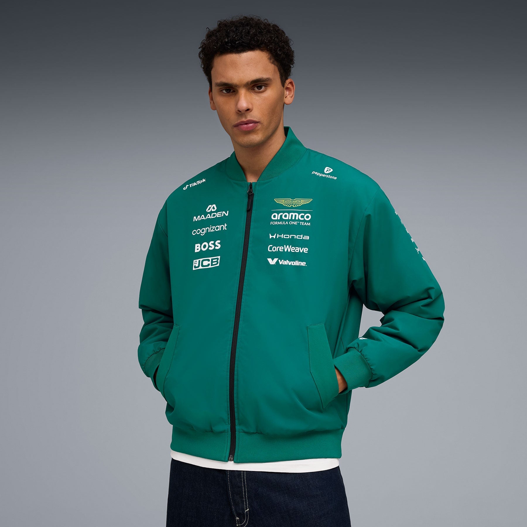 Aston Martin F1 Team 2026 Replica Team Bomber Jacket