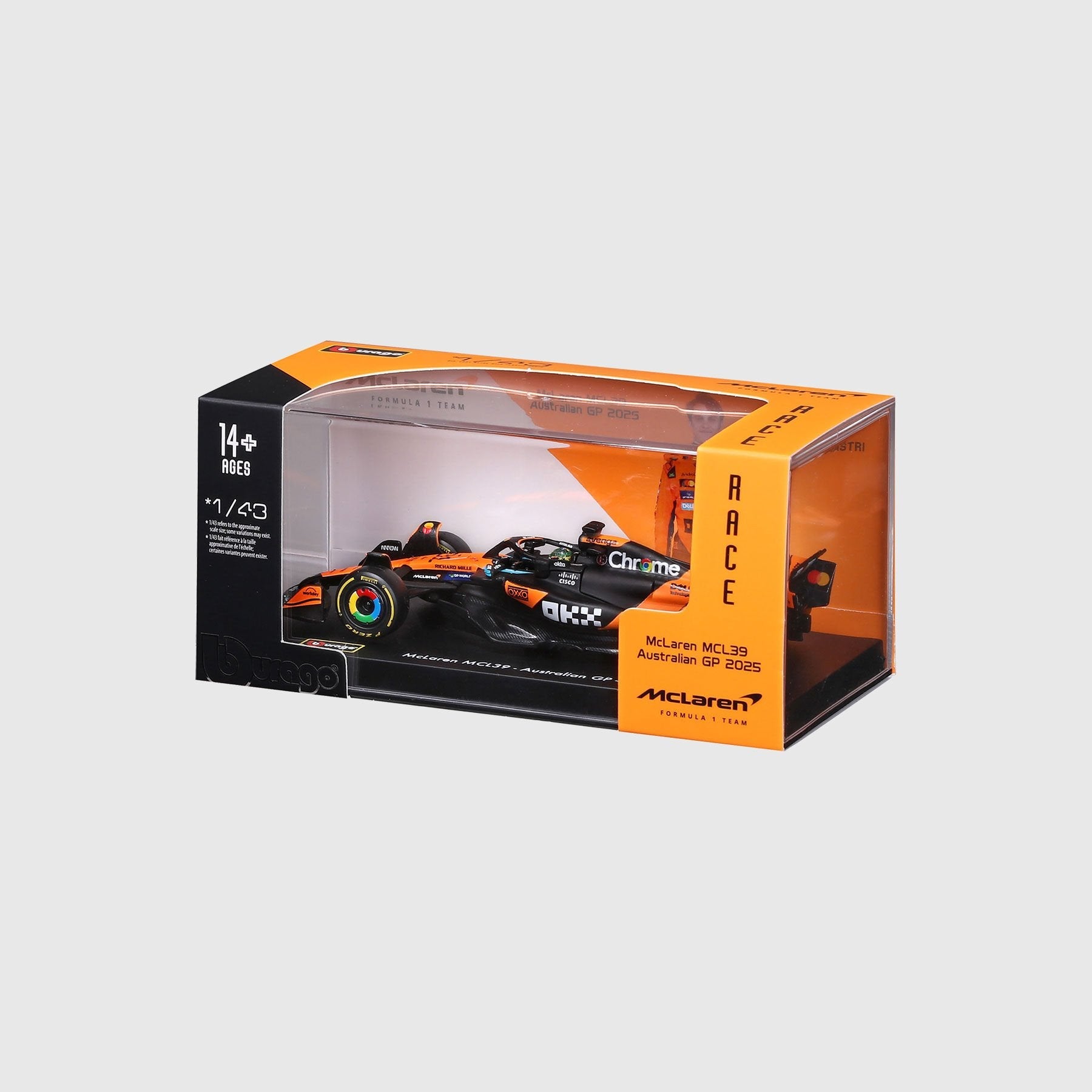 McLaren F1 2025 Oscar Piastri MCL39 1:43 Scale Model
