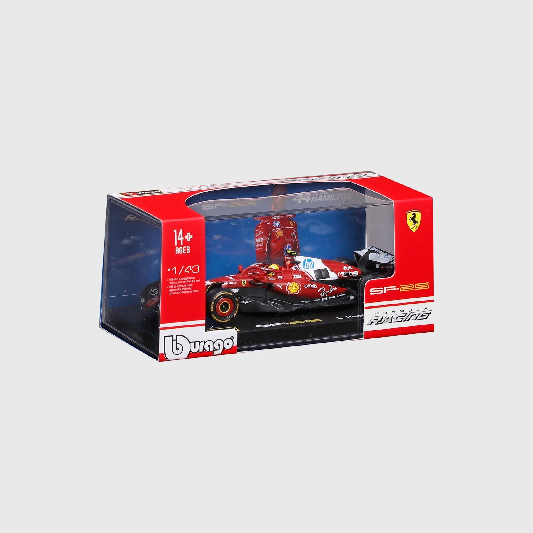 Scuderia Ferrari F1 Lewis Hamilton SF-25 1:43 Scale Model
