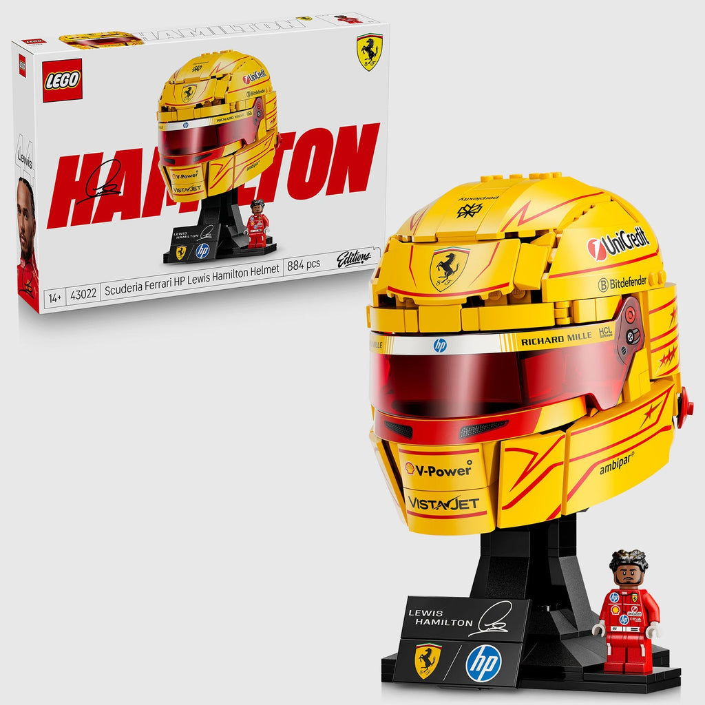 Scuderia Ferrari F1 LEGO® Lewis Hamilton Helmet Set