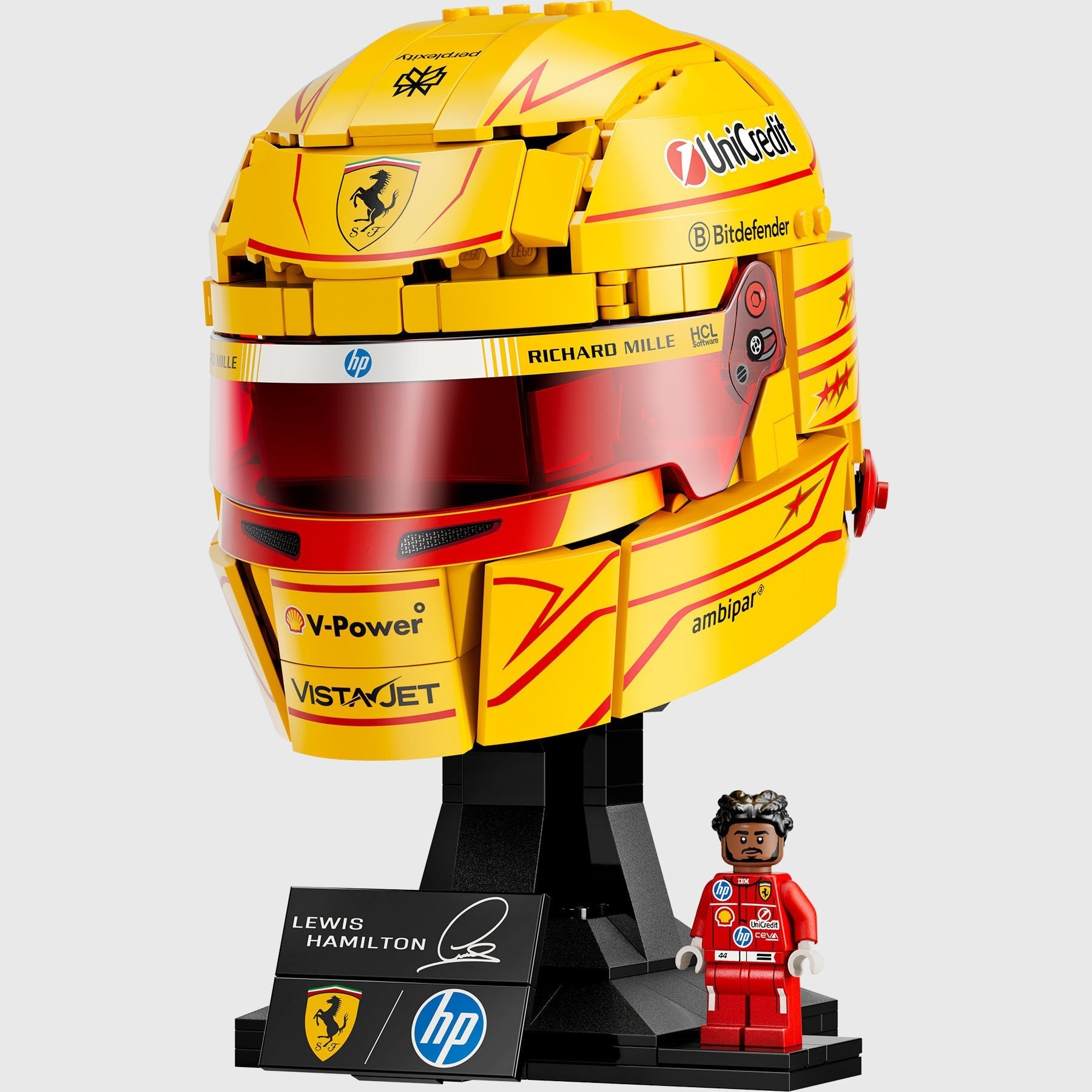 Scuderia Ferrari F1 LEGO® Lewis Hamilton Helmet Set