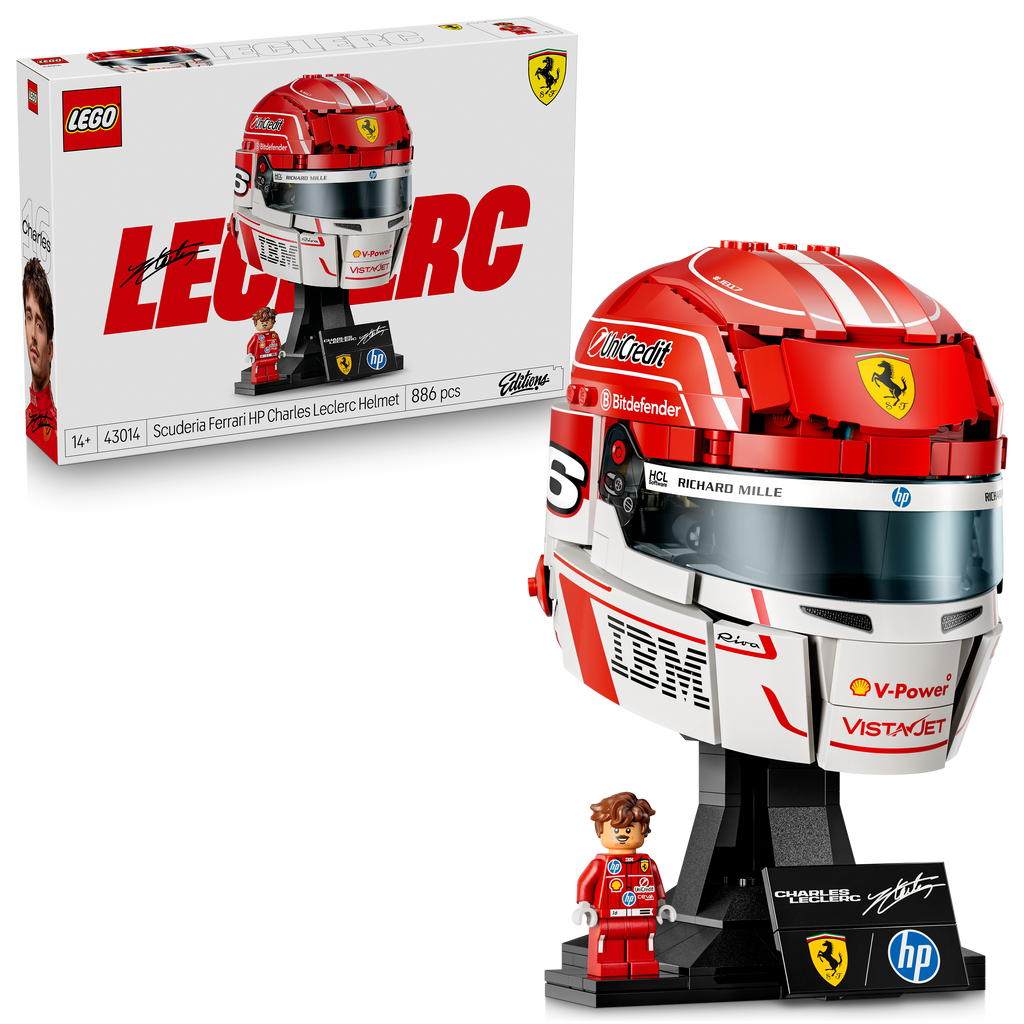Scuderia Ferrari F1 LEGO® Charles Leclerc Helmet Set