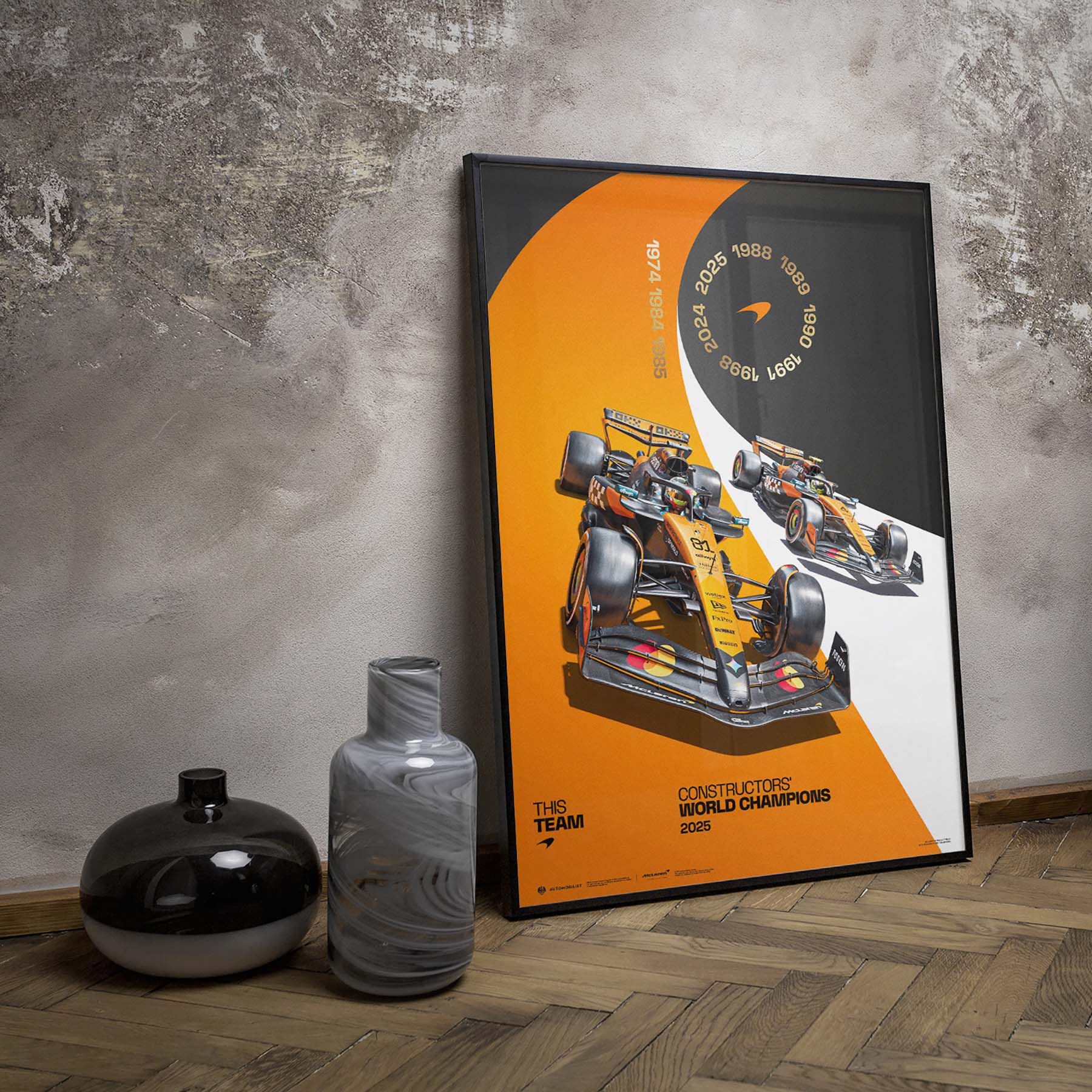 McLaren F1 2025 Constructors’ World Champions Official Poster