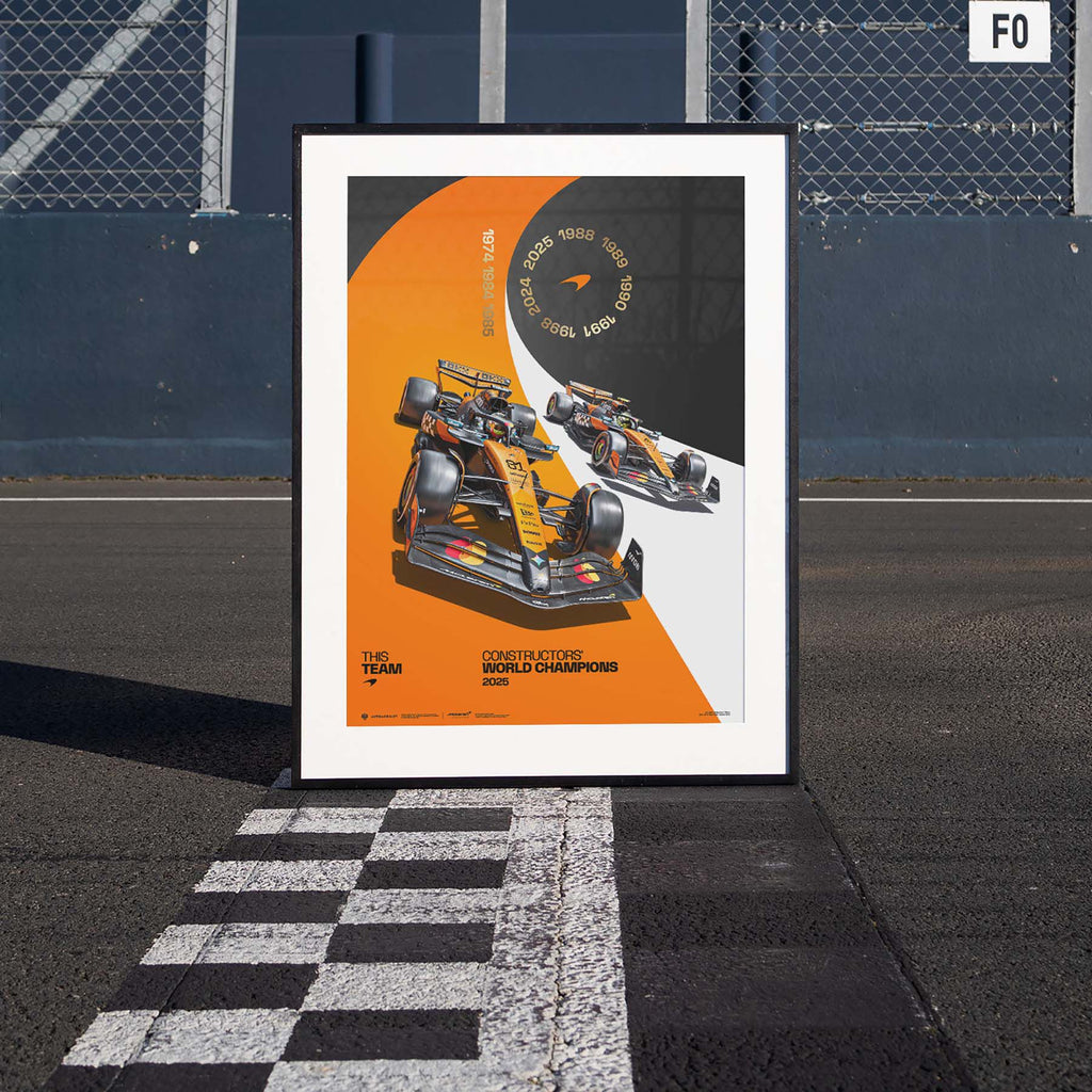 McLaren F1 2025 Constructors’ World Champions Official Poster