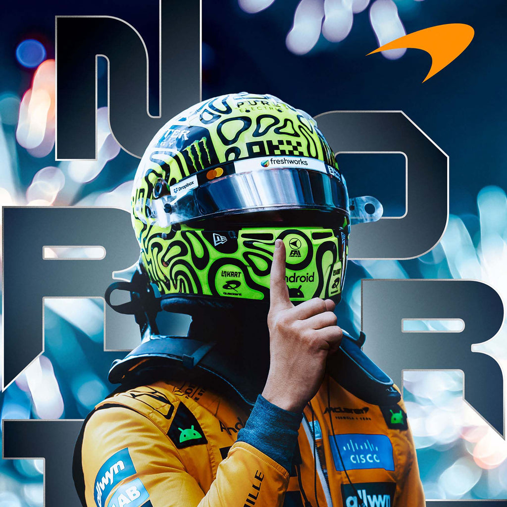 McLaren F1 2025 Lando Norris Drivers' World Champion Official Poster