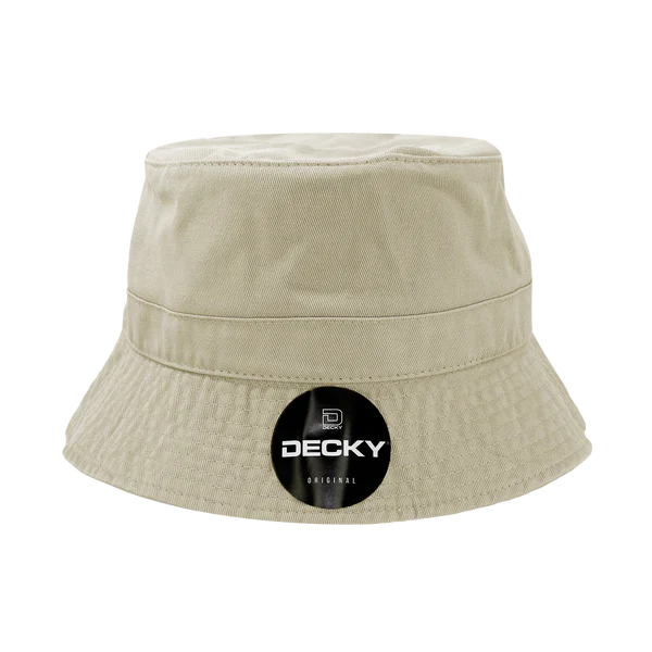 Decky 961 - Relaxed Polo Bucket Hat Stone