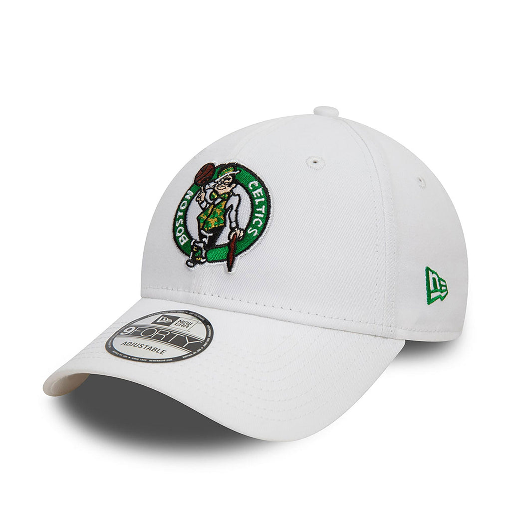 New Era Boston Celtics NBA White 9FORTY Adjustable Cap - Cap On