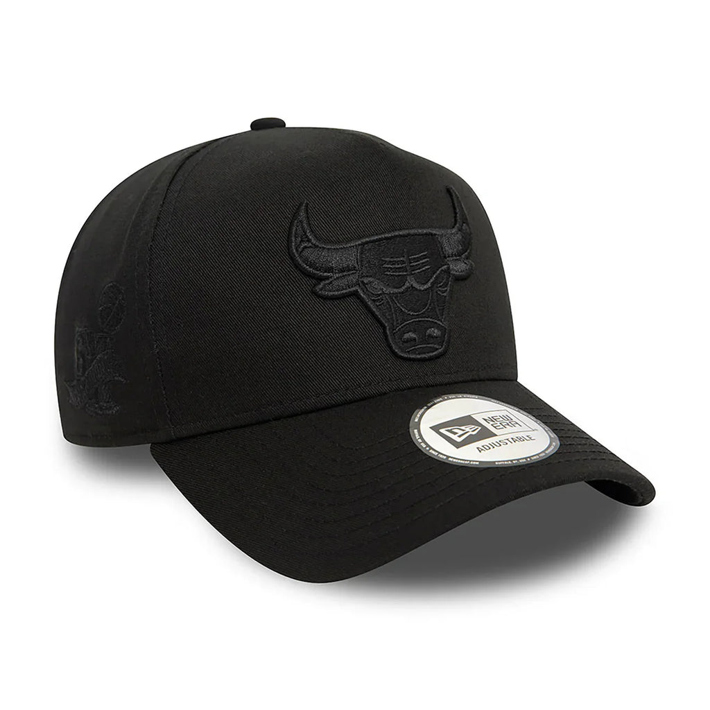 New Era Chicago Bulls E-Frame Monochrome Black Cap - Cap On