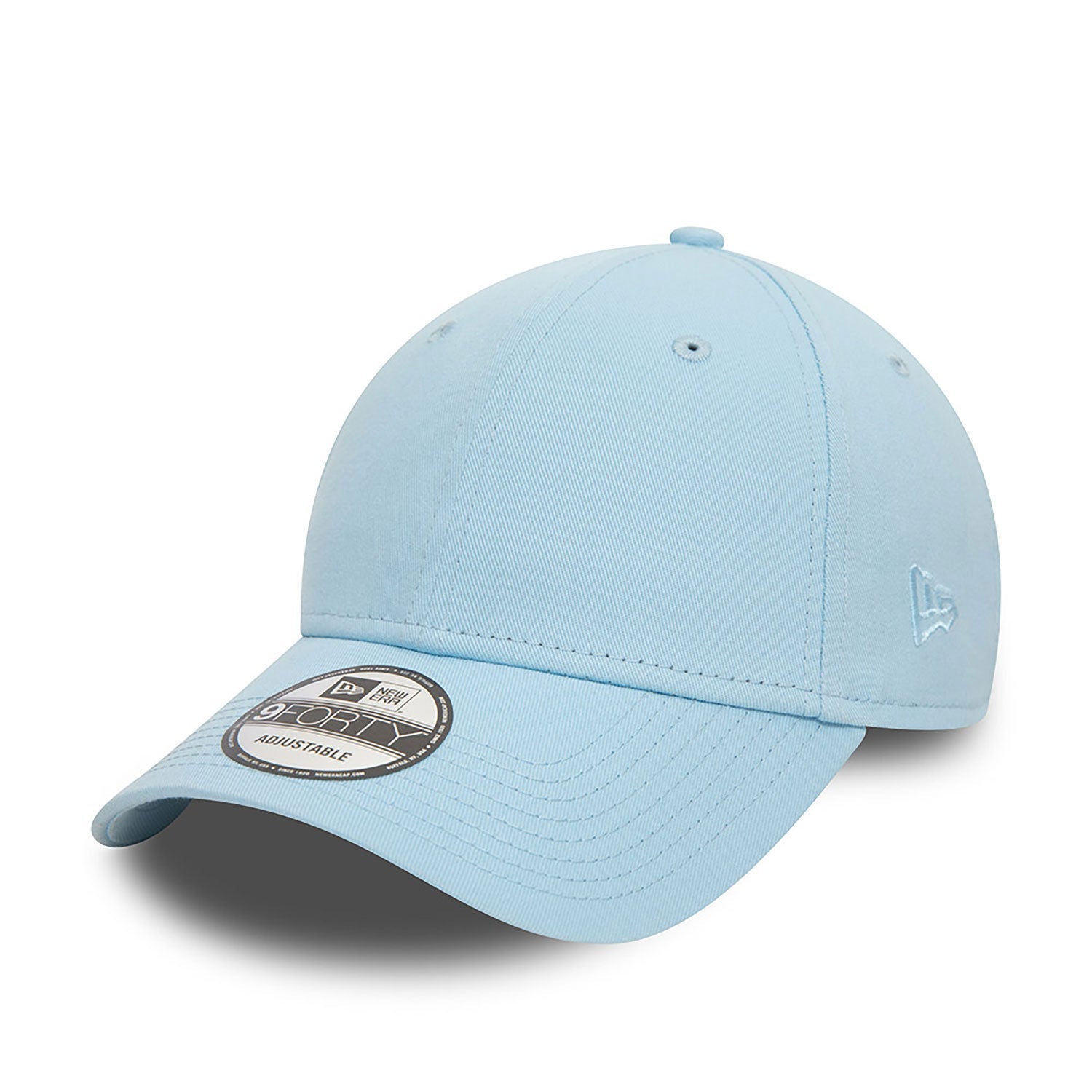 New Era Essential Pastel Blue 9FORTY Adjustable Cap - Cap On