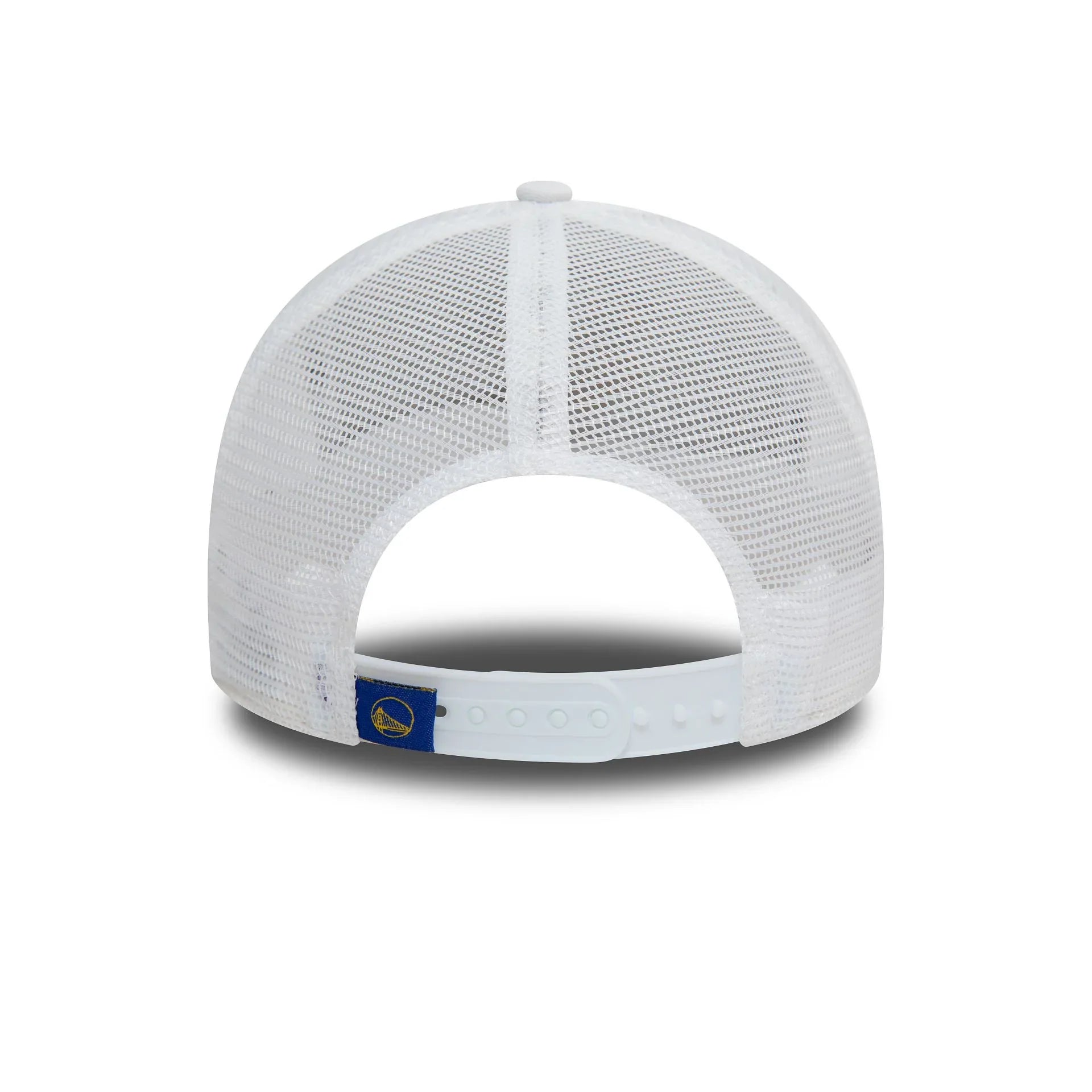 New Era Golden State Warriors NBA Team Logo White A-Frame Trucker Cap - Cap On