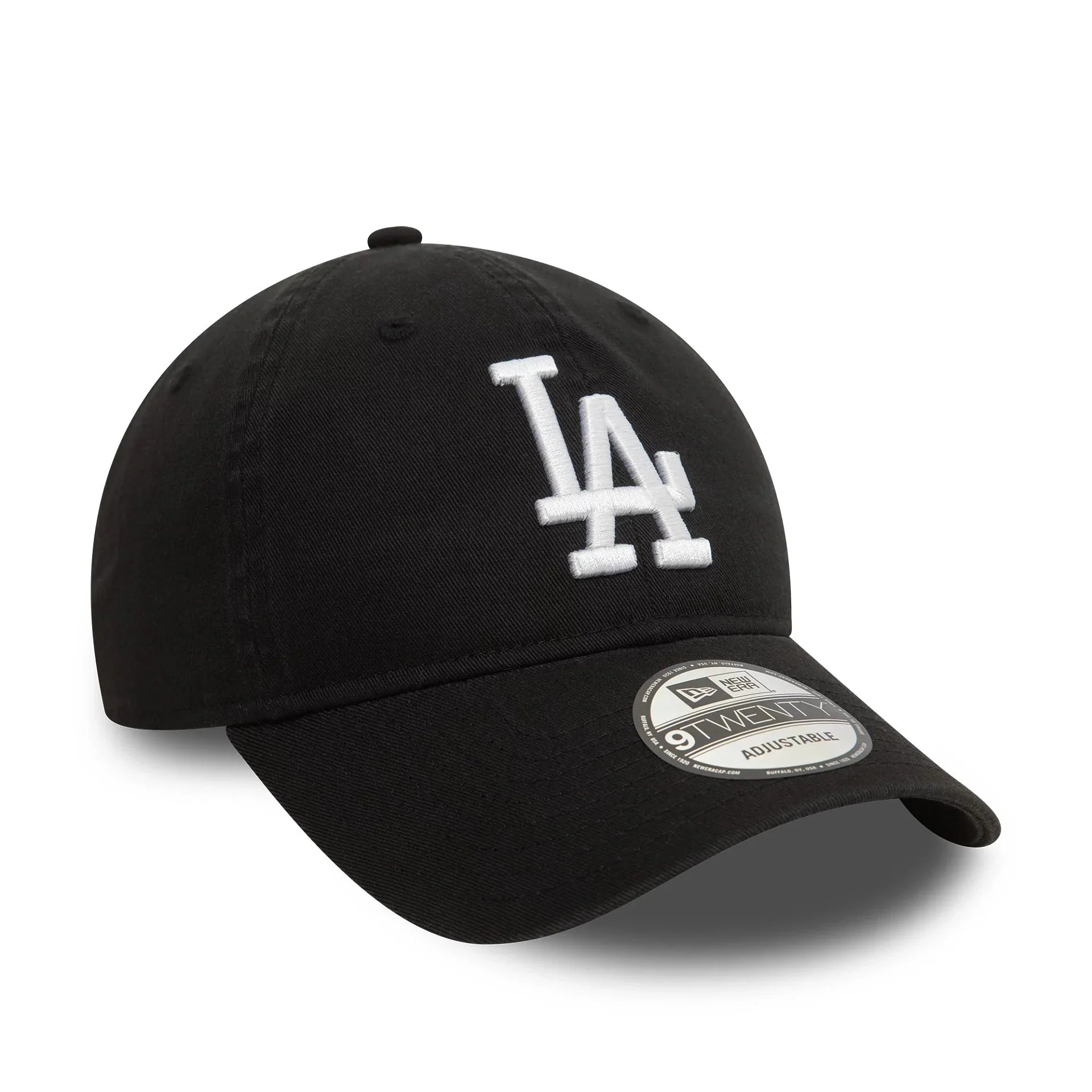 New Era LA Dodgers Washed Black 9TWENTY Adjustable Cap - Cap On