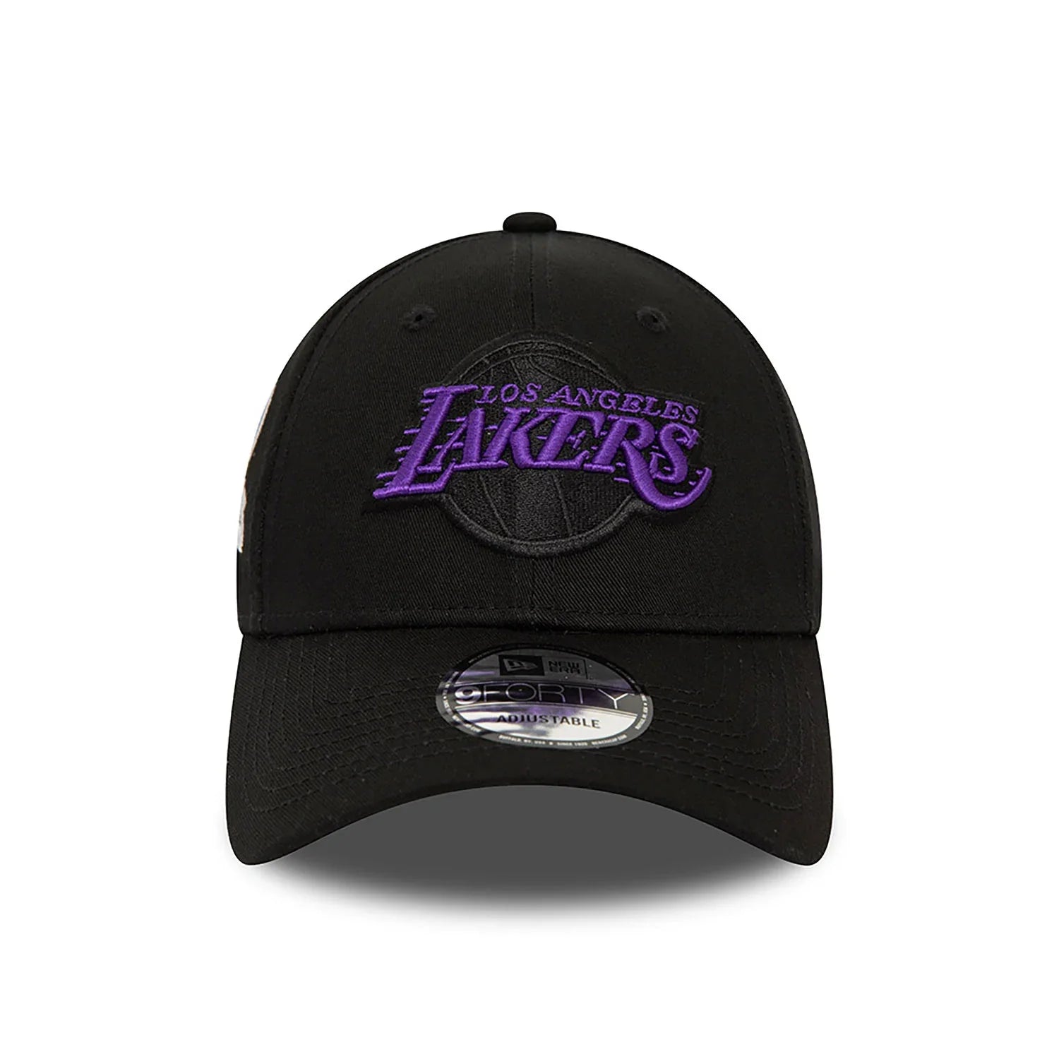 New Era LA Lakers NBA Side Patch Black 9FORTY Adjustable Cap - Cap On