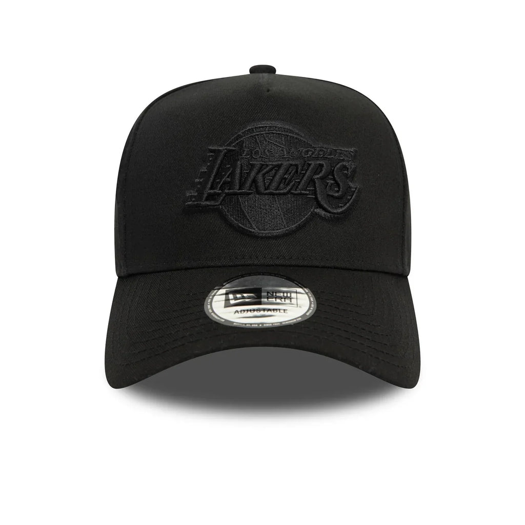 New Era Los Angeles Lakers E-Frame Monochrome Black Cap - Cap On
