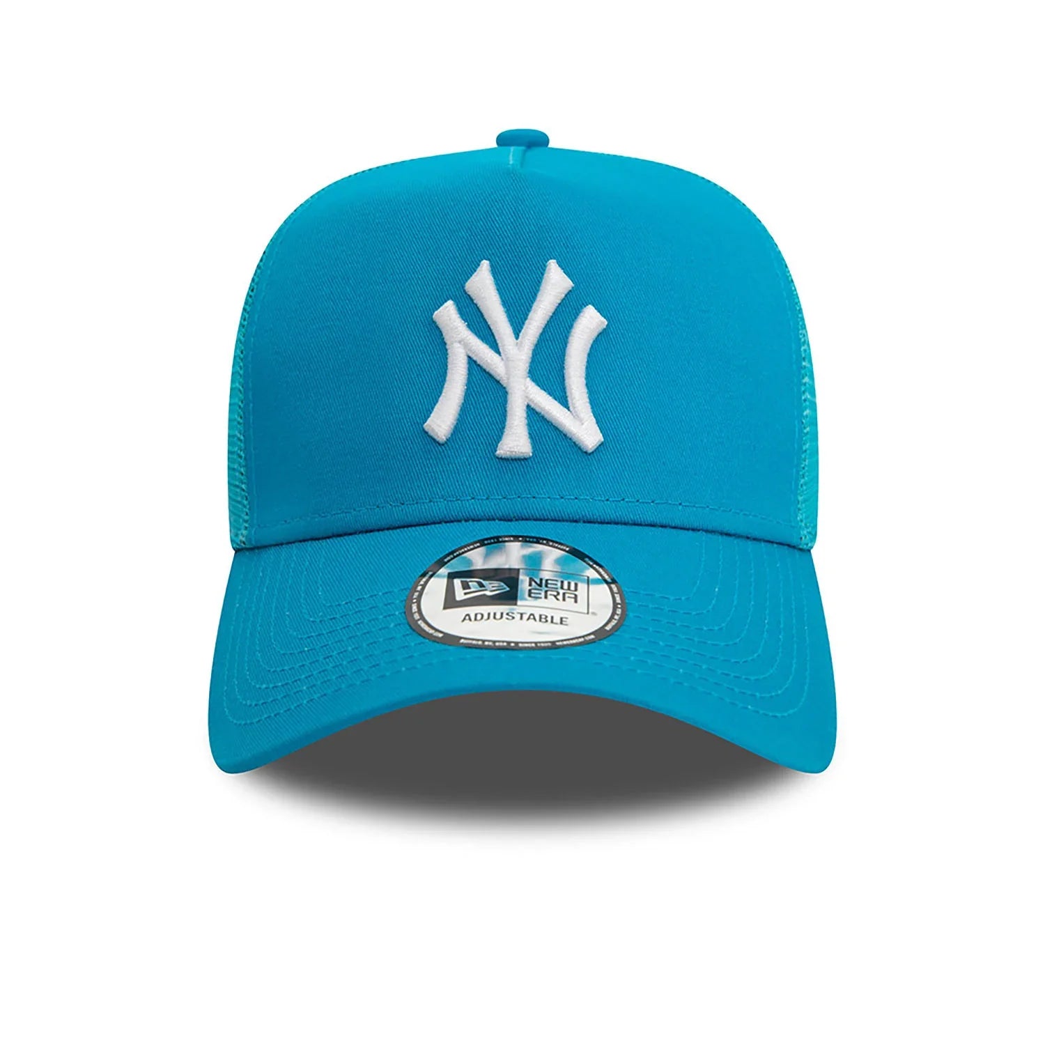 New Era New York Yankees League Essential Blue A-Frame Trucker Cap - Cap On