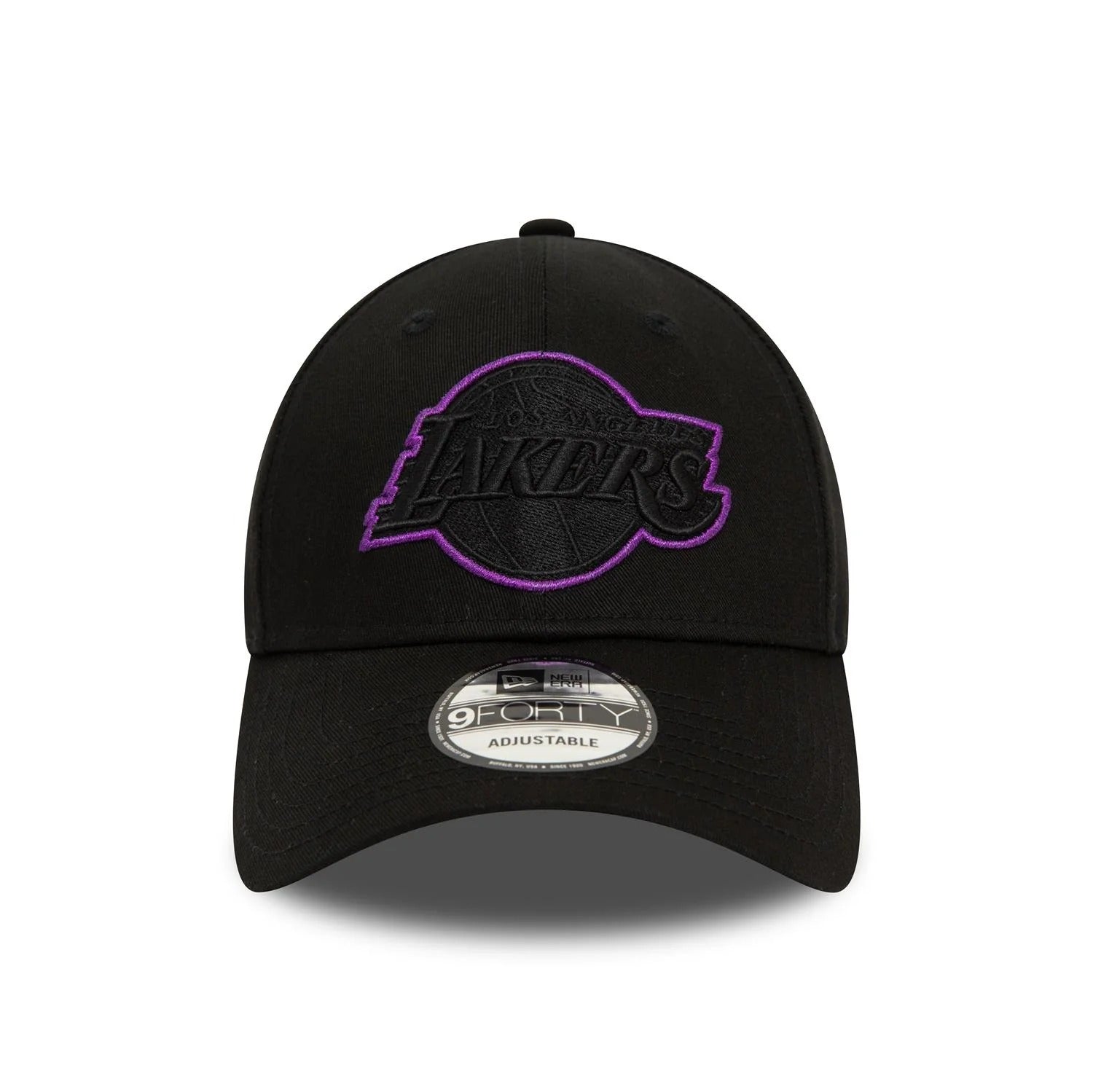 New Era Los Angeles Lakers 9FORTY Metallic Outline in Purple Black Cap