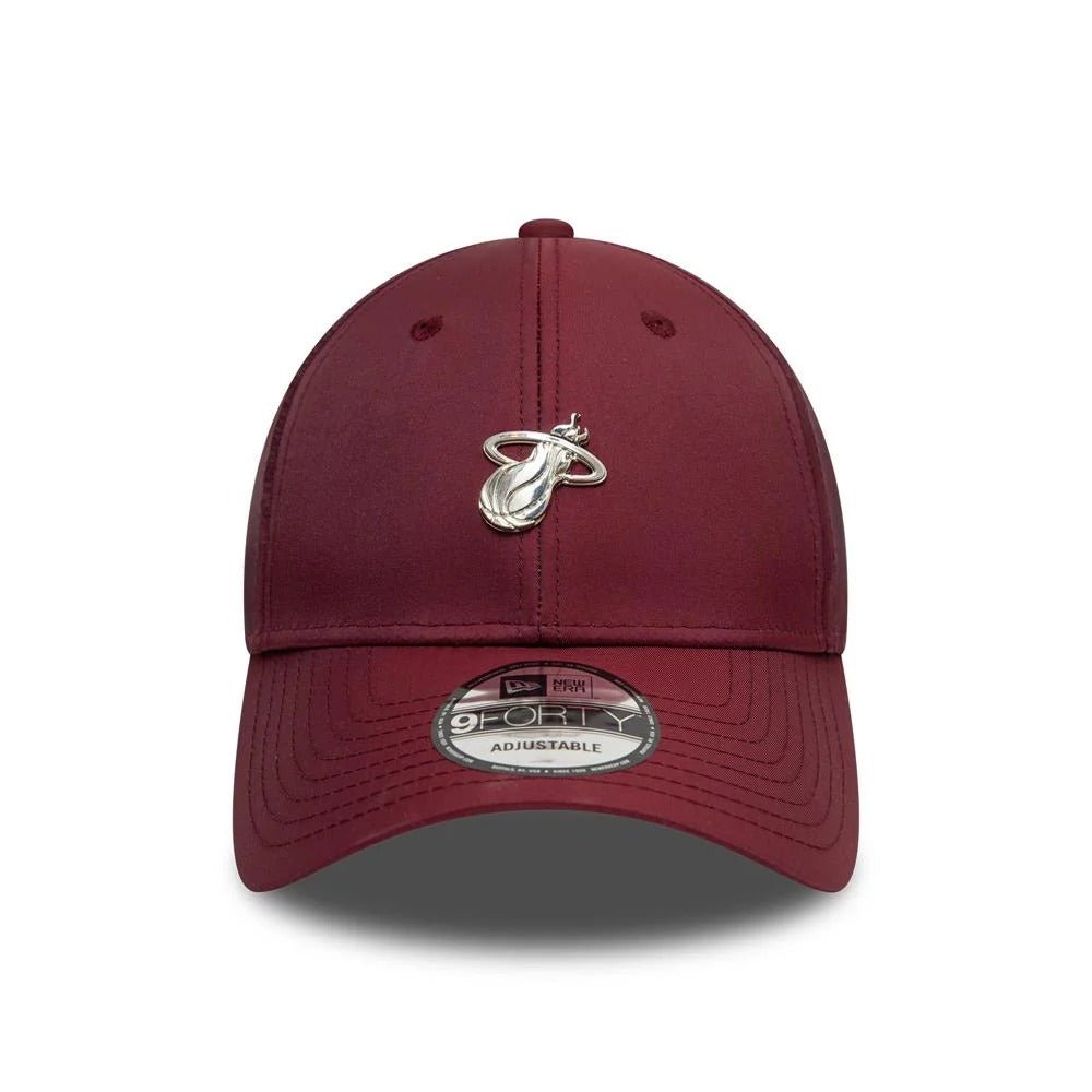 New Era Miami Heat 9FORTY NBA Tech Dark Red Cap