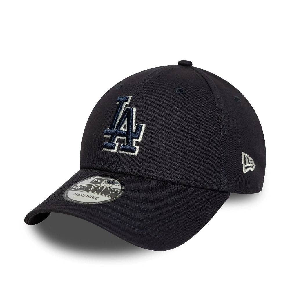New Era LA Dodgers MLB Team Outline Dark Navy 9FORTY Adjustable Cap