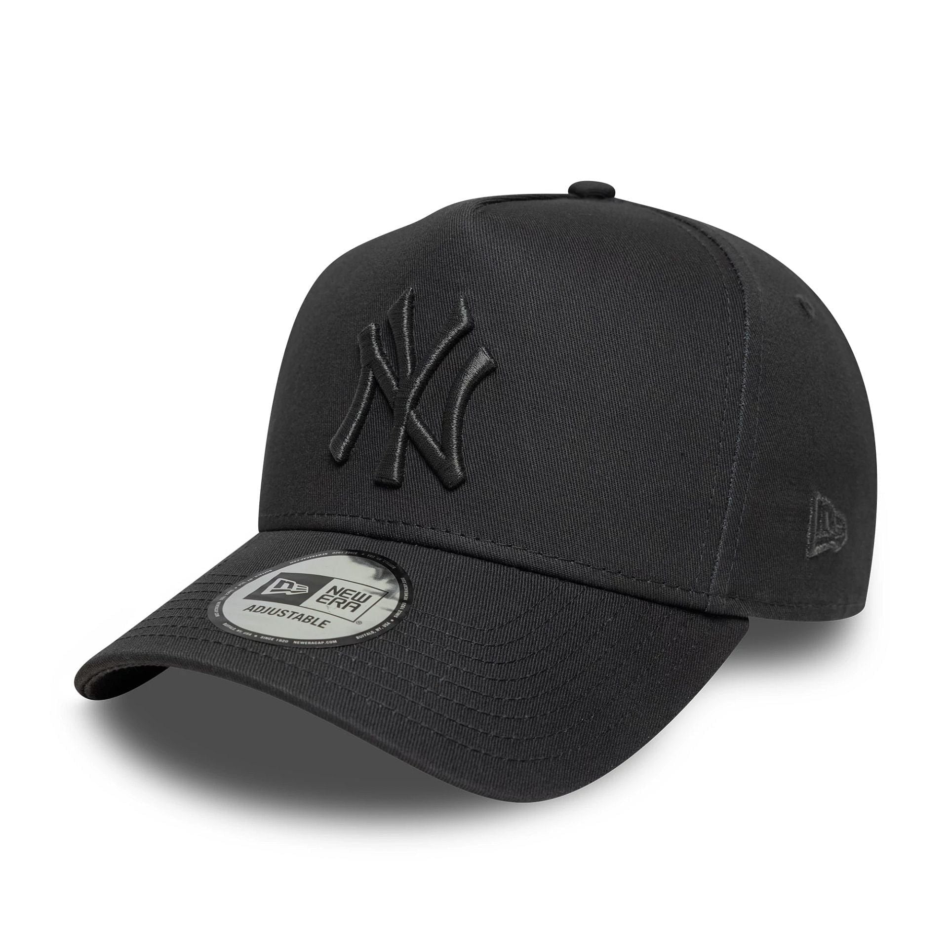 New Era New York Yankees MLB Metallic Dark Grey 9FORTY E-Frame Adjustable Cap