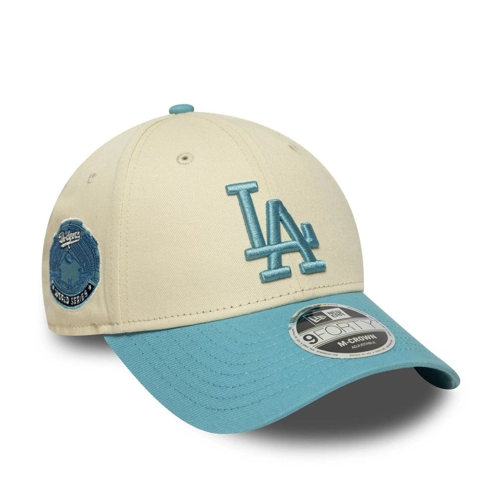 قبعة New Era LA Dodgers MLB Colour Block Cream 9FORTY M-Crown القابلة للتعديل