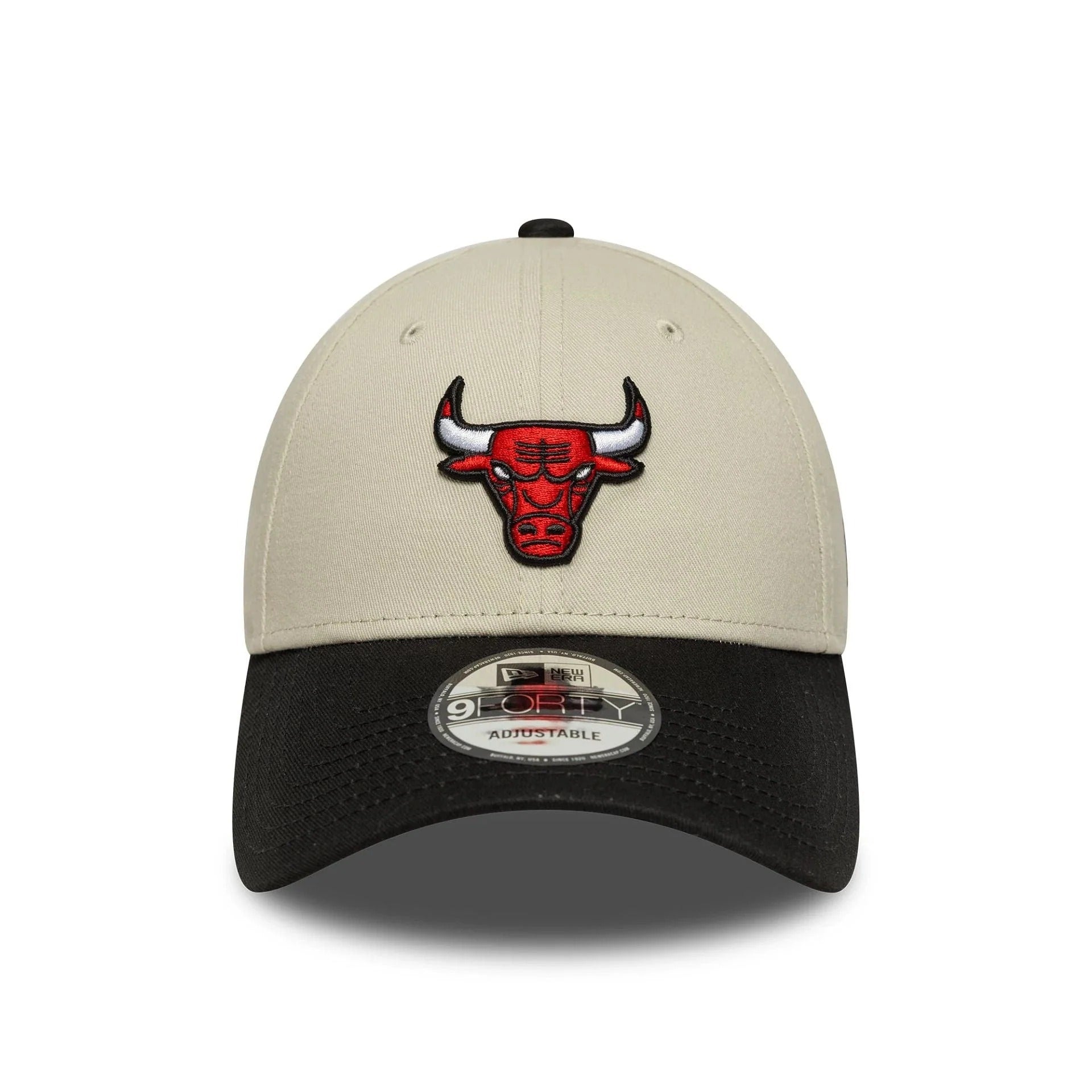 New Era Chicago Bulls NBA Colour Block Cream 9FORTY Adjustable Cap