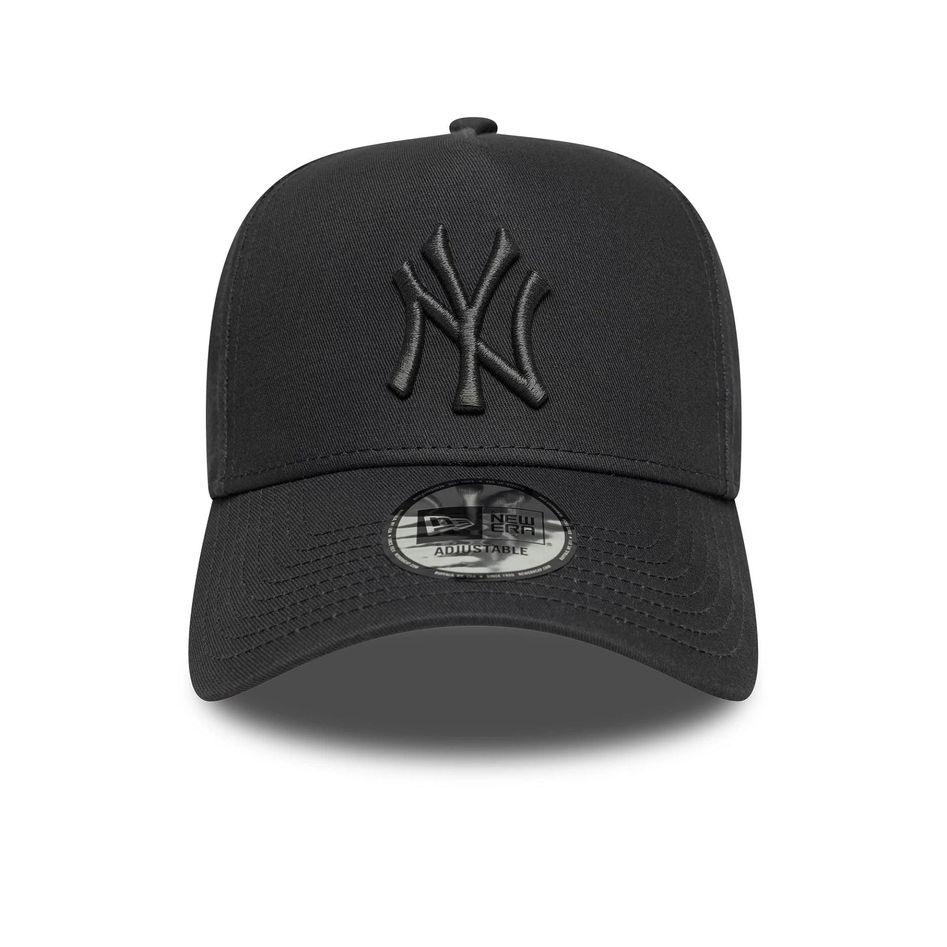 New Era New York Yankees MLB Metallic Dark Grey 9FORTY E-Frame Adjustable Cap