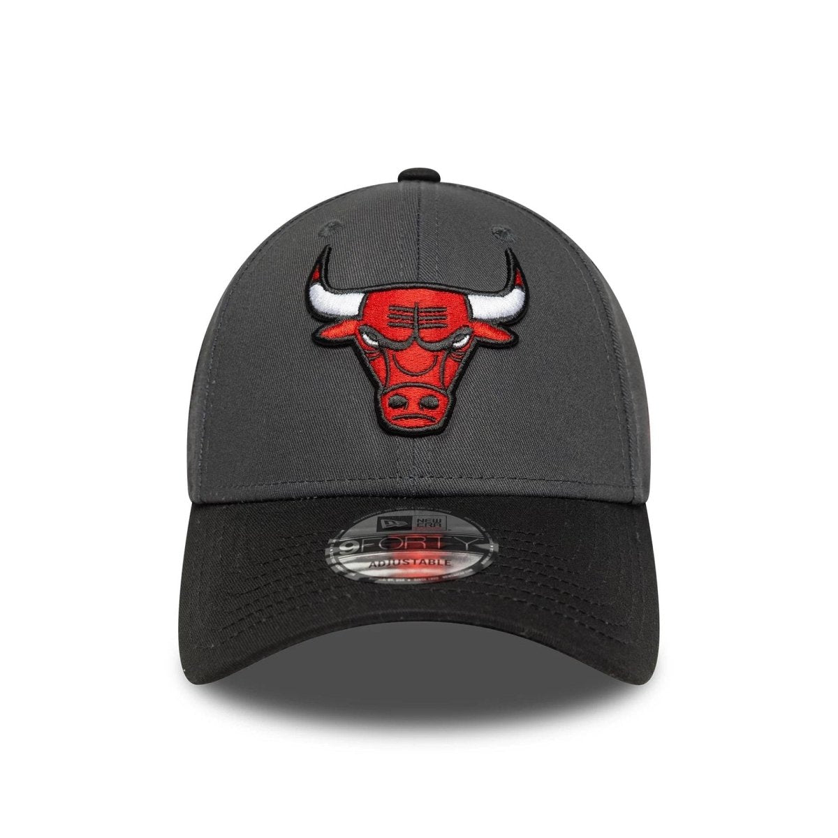 New Era Dark grey NBA Sidepatch Chicago Bulls 9FORTY Adjustable Cap