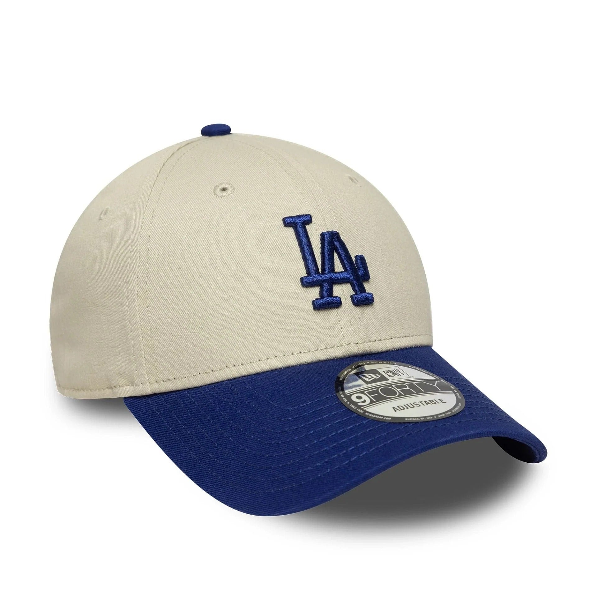 New Era LA Dodgers MLB Colour Block Cream 9FORTY Adjustable Cap