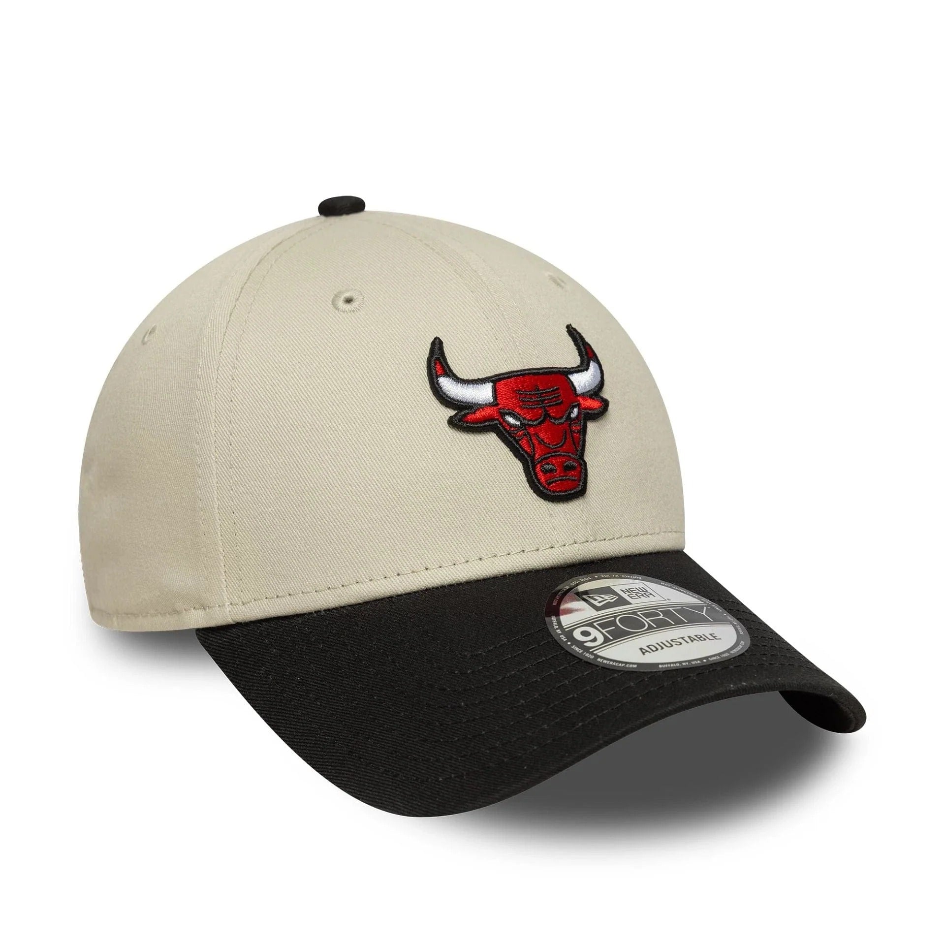 New Era Chicago Bulls NBA Colour Block Cream 9FORTY Adjustable Cap