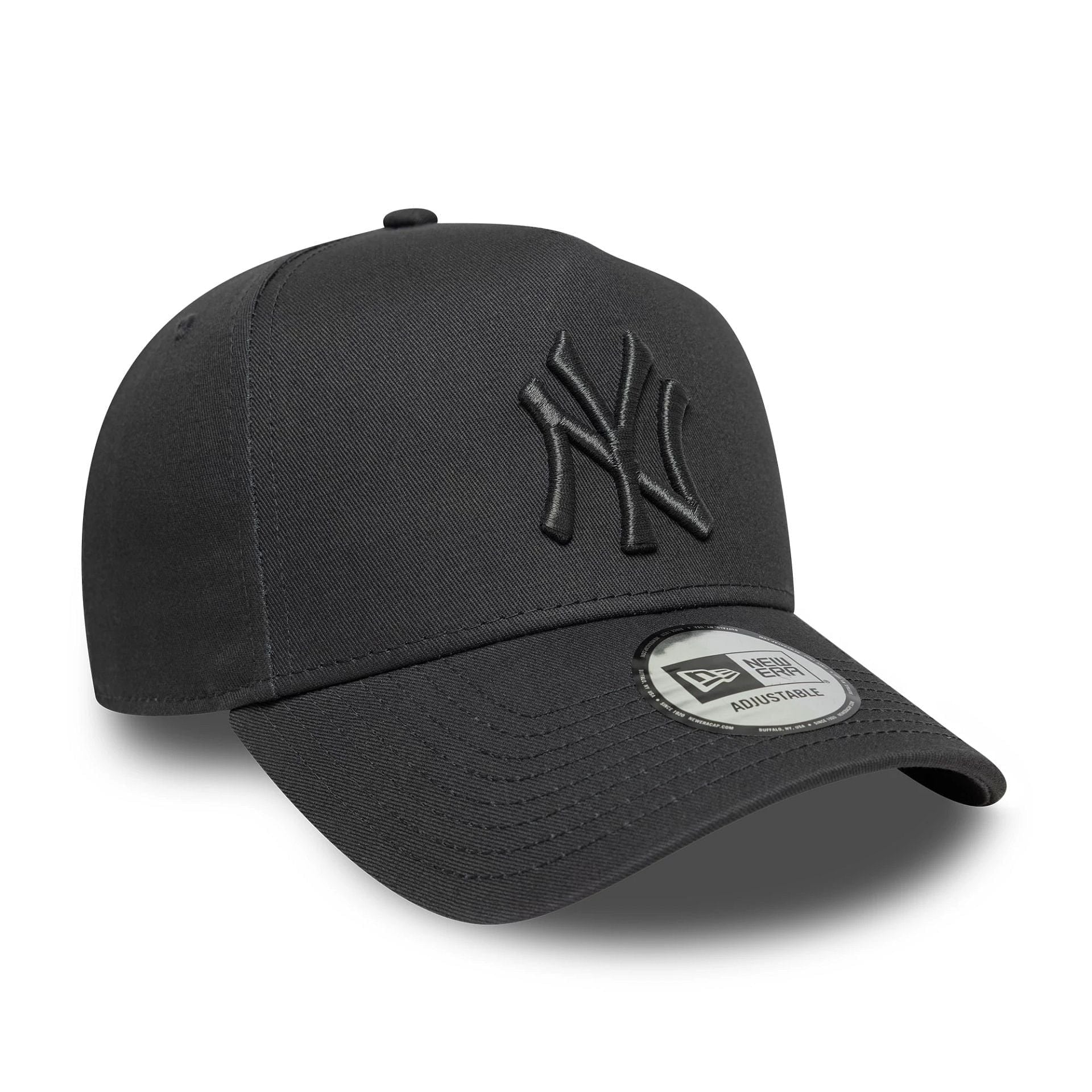 New Era New York Yankees MLB Metallic Dark Grey 9FORTY E-Frame Adjustable Cap