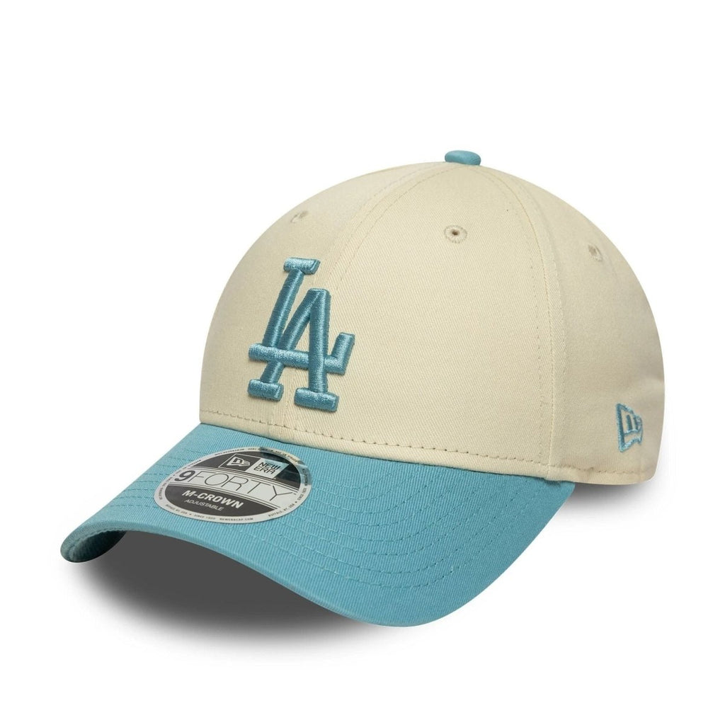 قبعة New Era LA Dodgers MLB Colour Block Cream 9FORTY M-Crown القابلة للتعديل