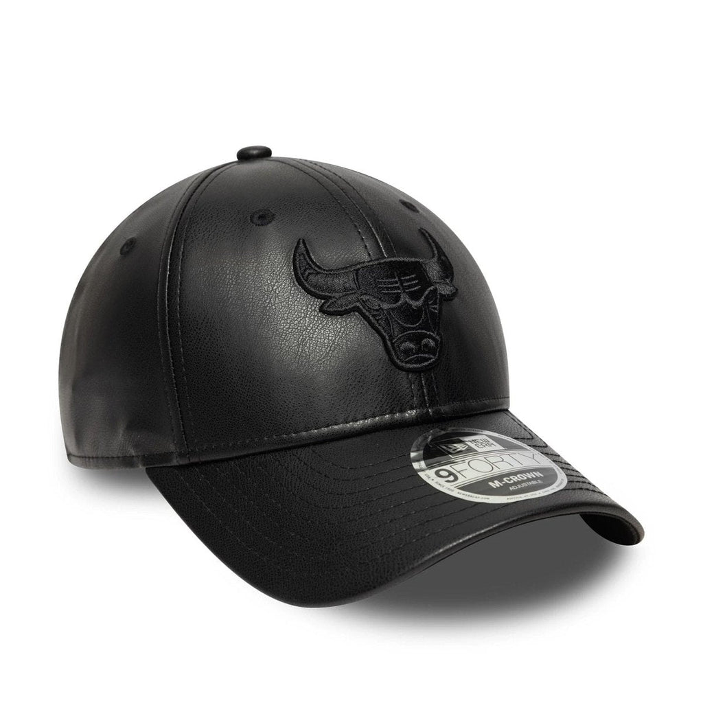 New Era Chicago Bulls NBA PU Black 9FORTY M-Crown Adjustable Cap