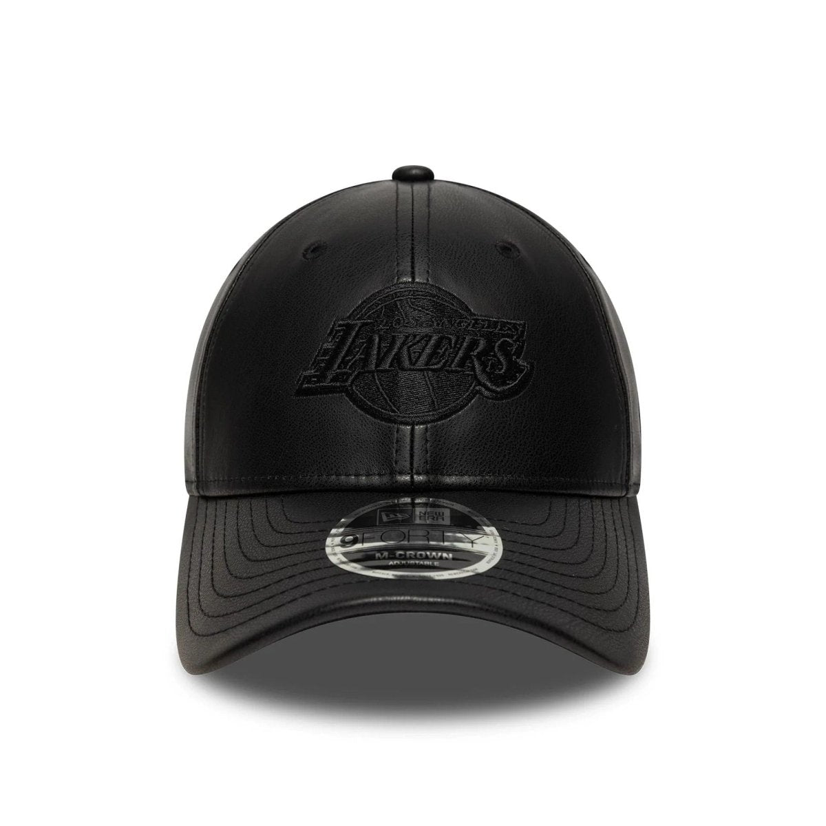 New Era LA Lakers NBA PU Black 9FORTY M-Crown Adjustable Cap