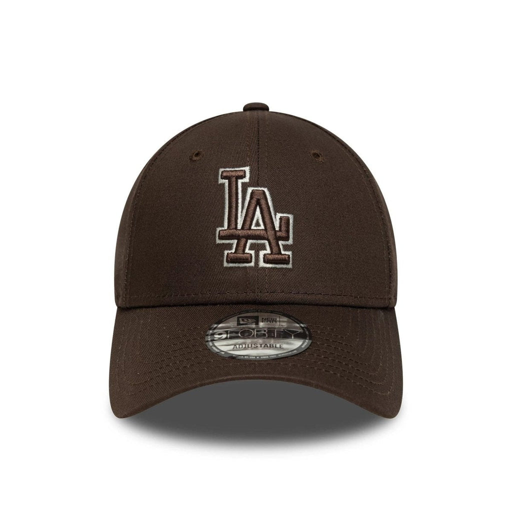 New Era LA Dodgers MLB Team Outline Dark Brown 9FORTY Adjustable Cap