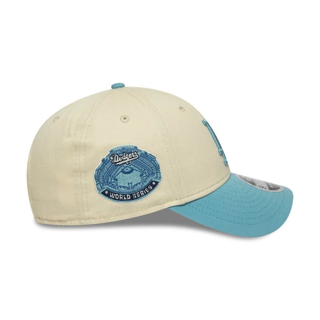 قبعة New Era LA Dodgers MLB Colour Block Cream 9FORTY M-Crown القابلة للتعديل