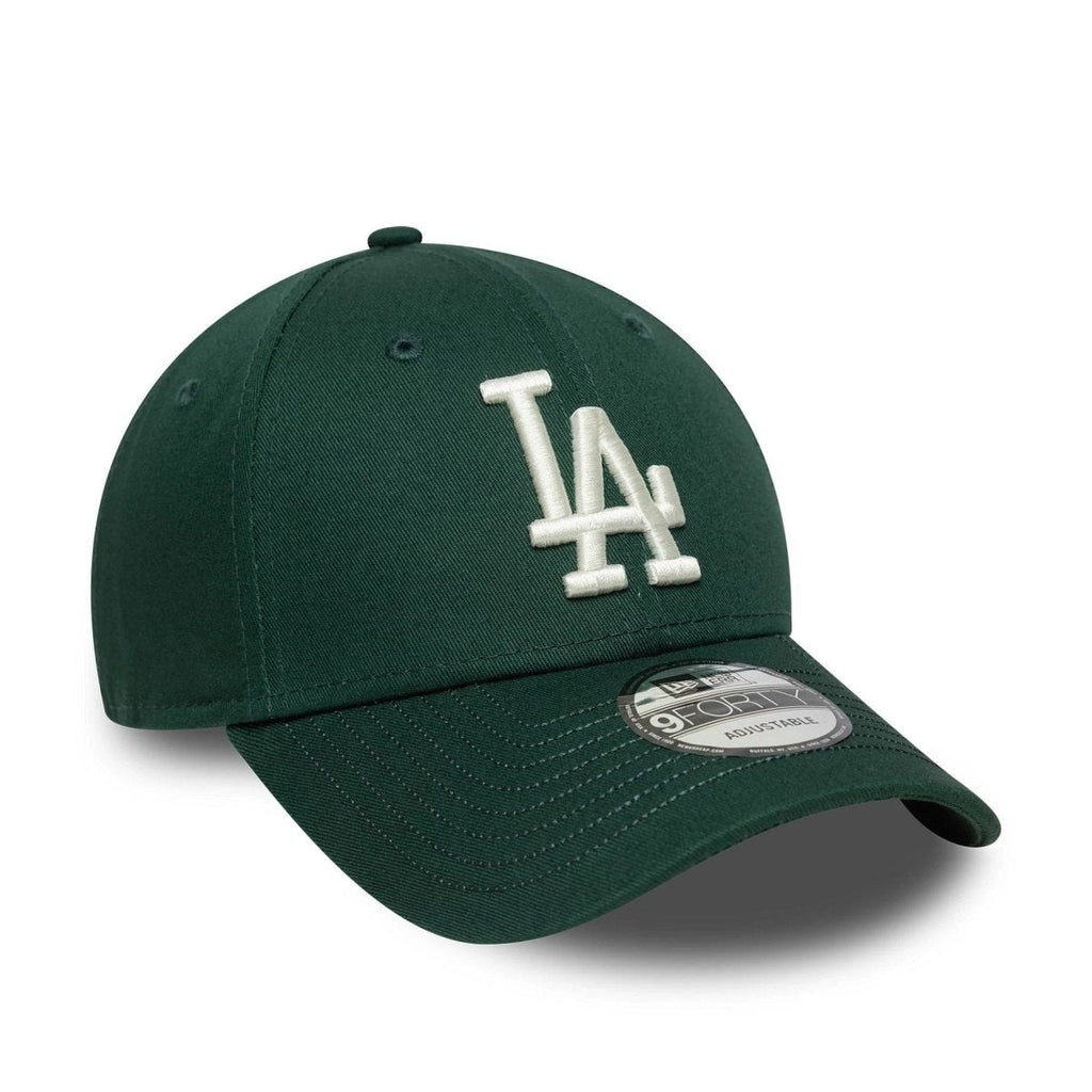 New Era LA Dodgers MLB Visor Script Dark Green 9FORTY Adjustable Cap