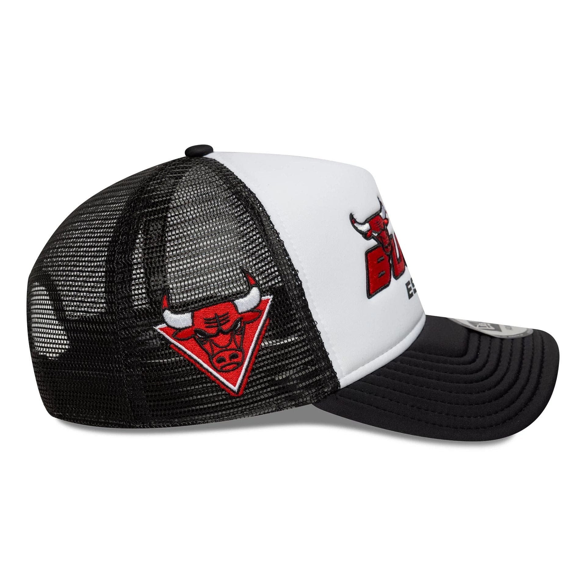 New Era Chicago Bulls NBA Graphic Black 9FORTY A-Frame Trucker Adjustable Cap