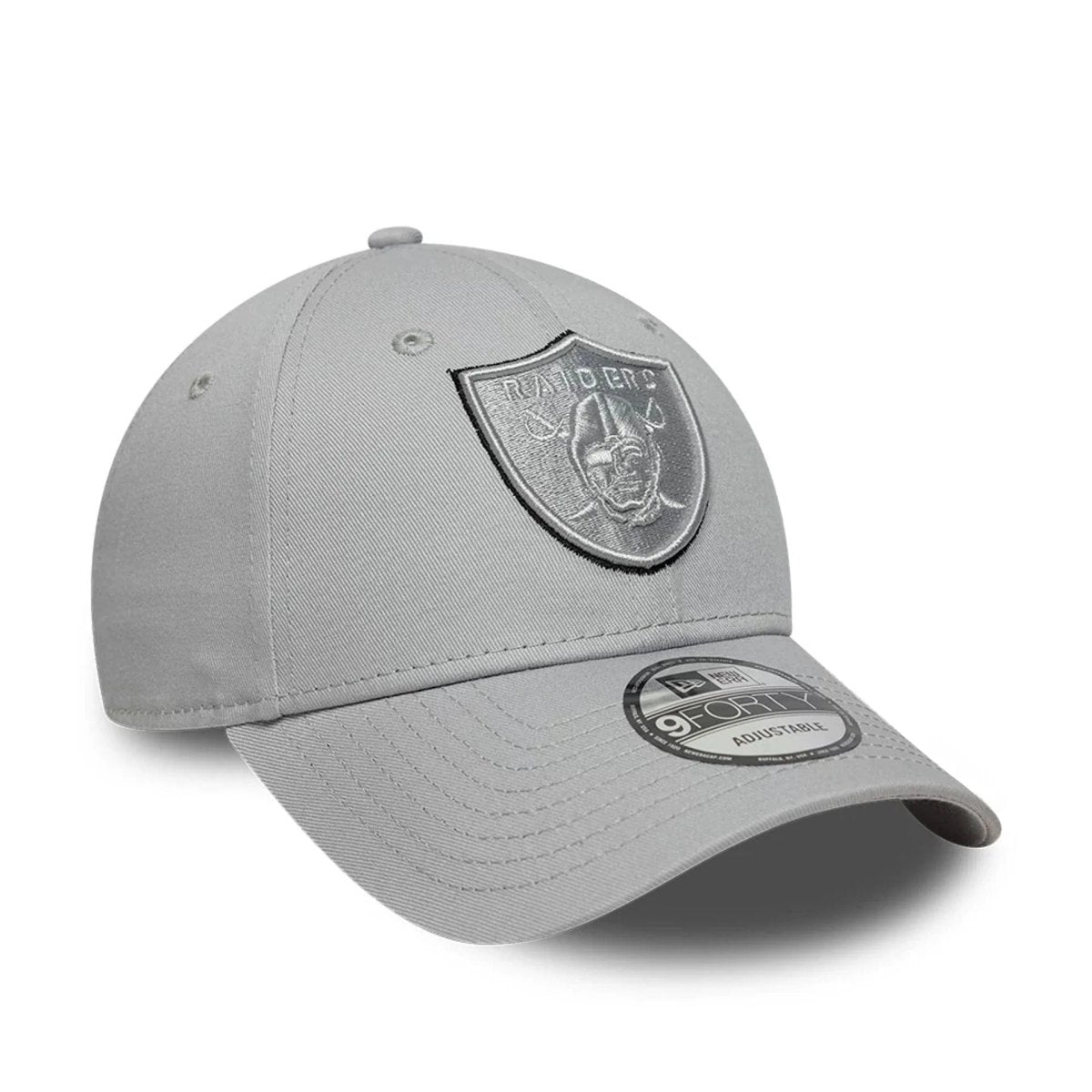 New Era Las Vegas Raiders NFL Team Outline Grey 9FORTY Adjustable Cap