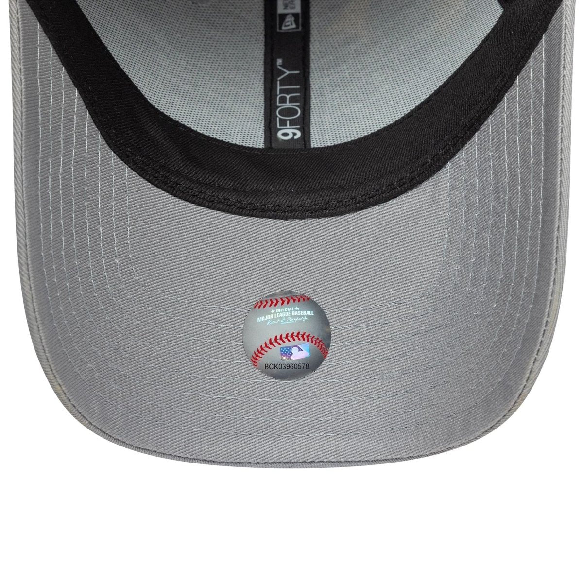 New Era LA Dodgers MLB Side Patch Grey 9FORTY Adjustable Cap