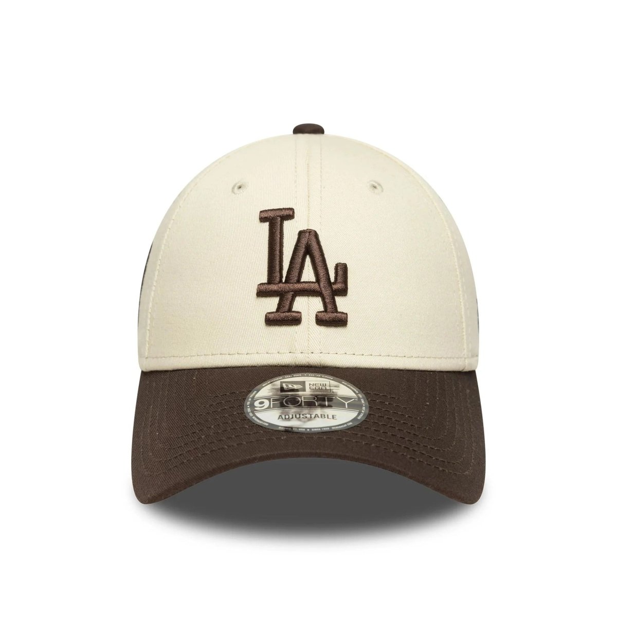 New Era LA Dodgers MLB Sidepatch Cream 9FORTY Adjustable Cap