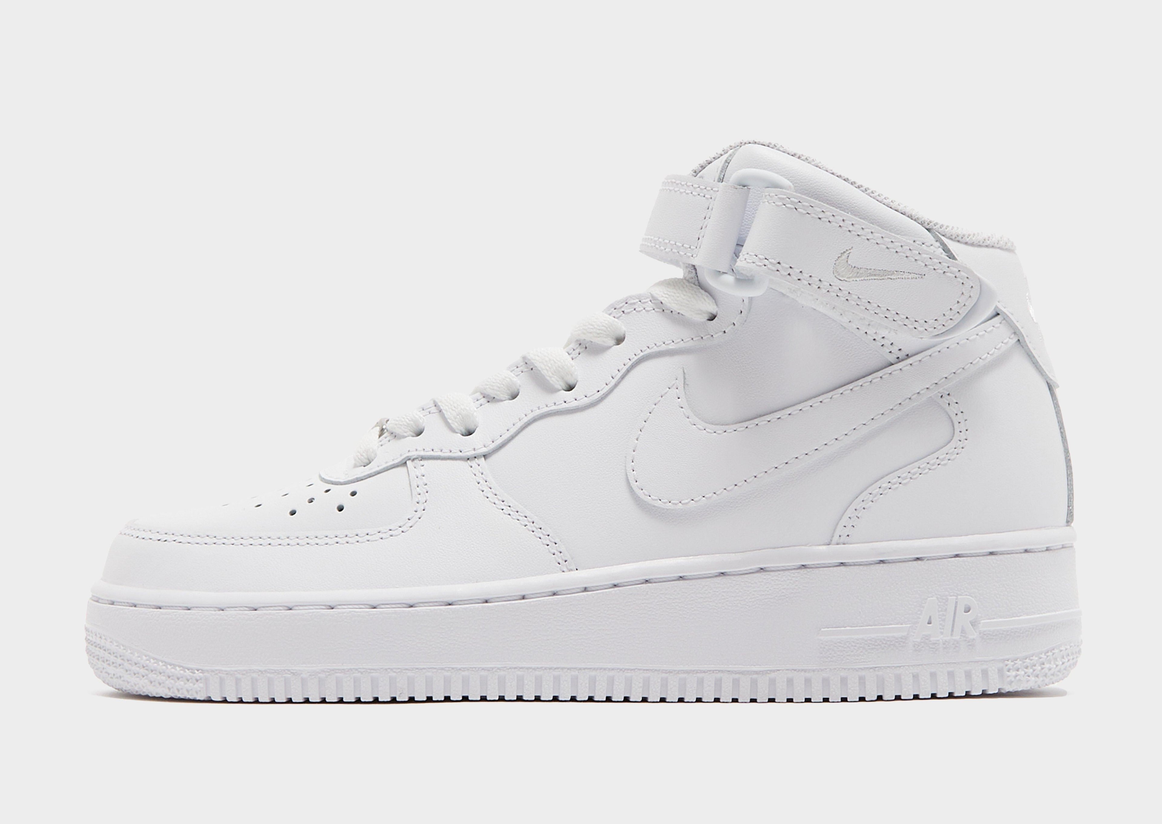 Nike White Nike Air Force 1 Mid Women's