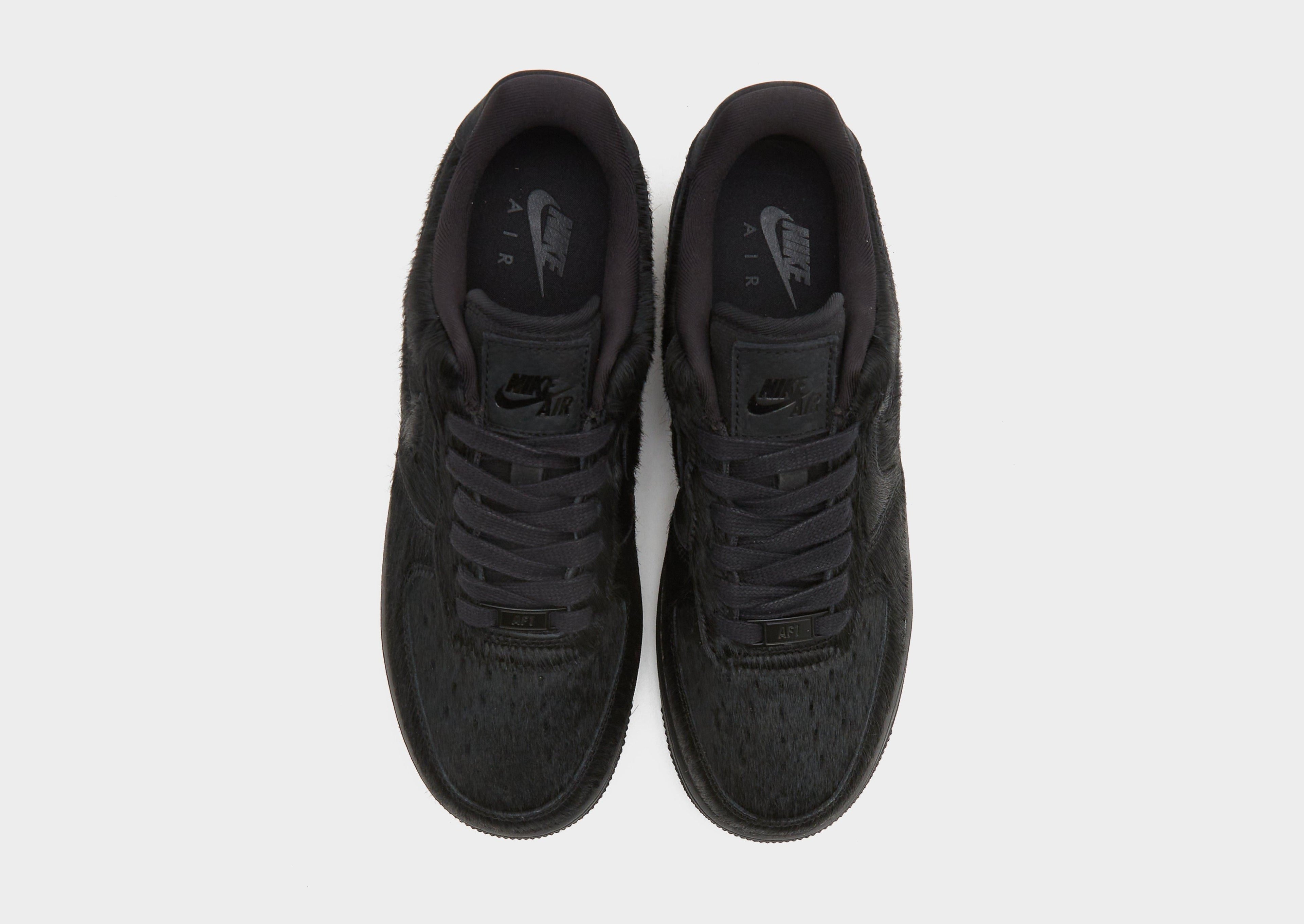Nike Black Nike Air Force 1 Low Pony Hair Women's