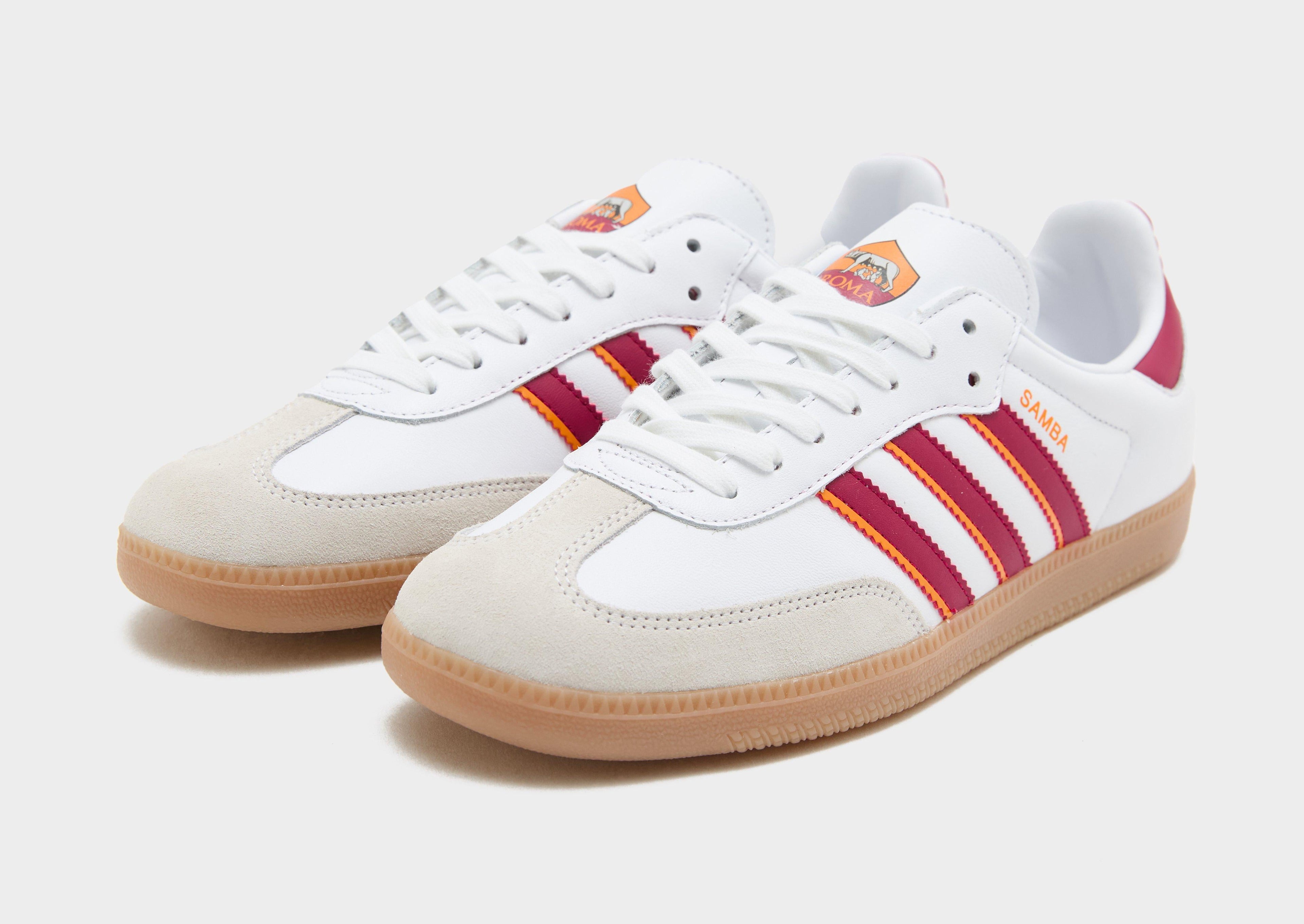 adidas White adidas Originals Samba AS Roma