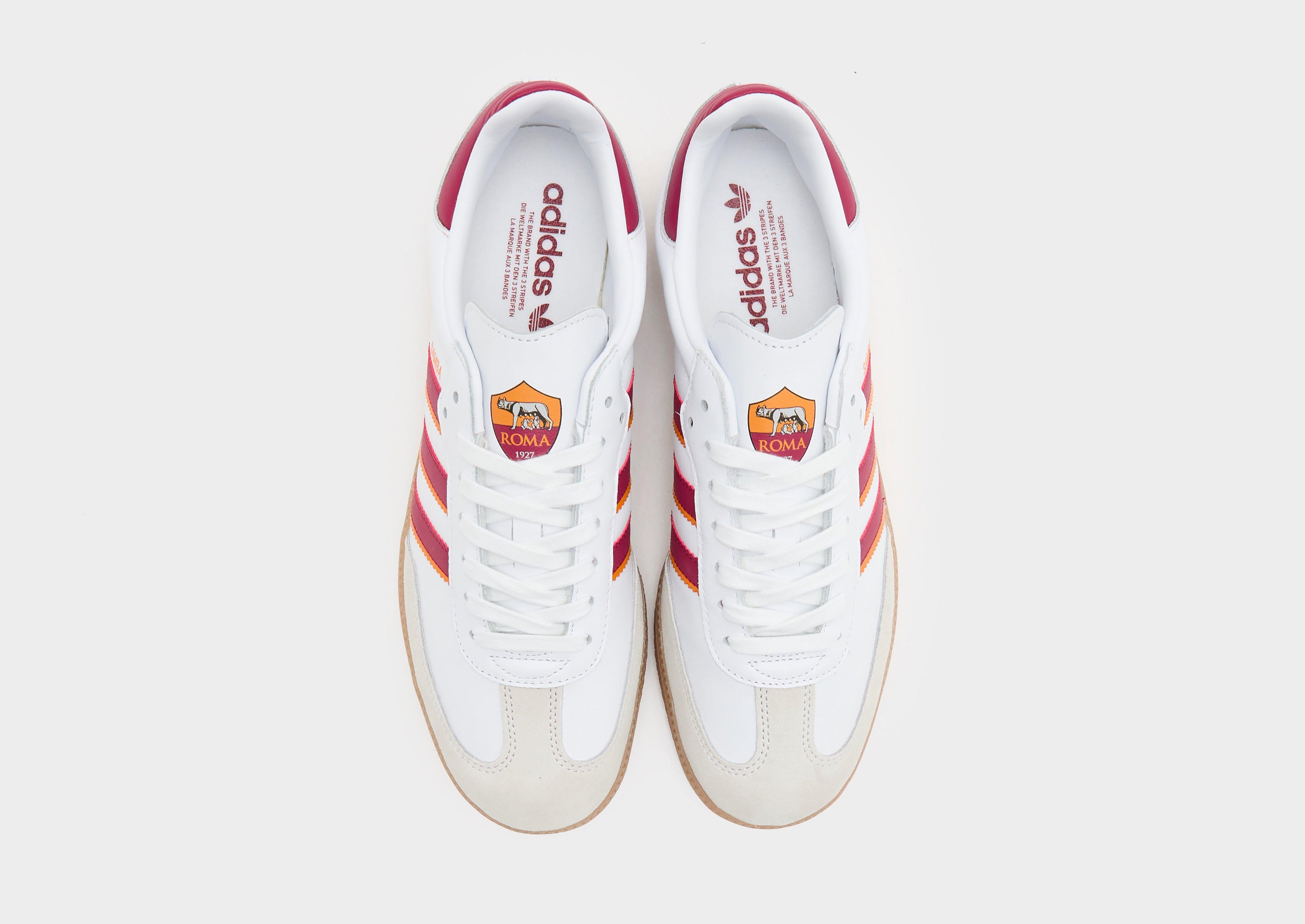 adidas White adidas Originals Samba AS Roma